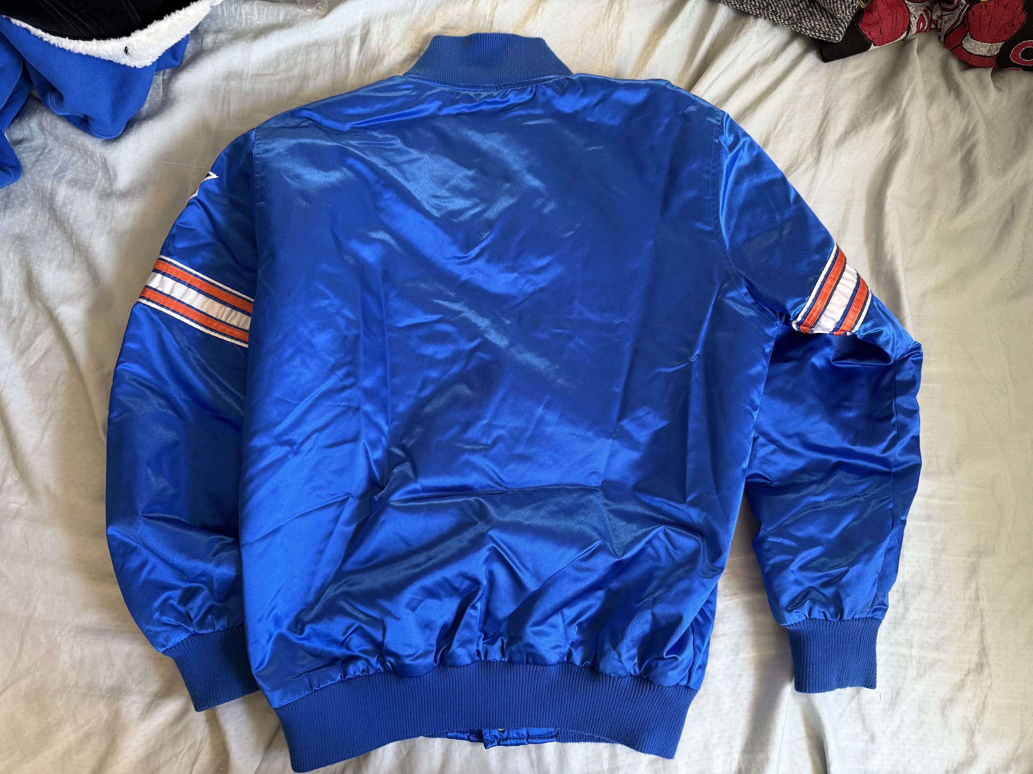 Starter Starter New York Knicks Satin Bomber Jacket Medium Size US M / EU 48-50 / 2 - 8 Thumbnail