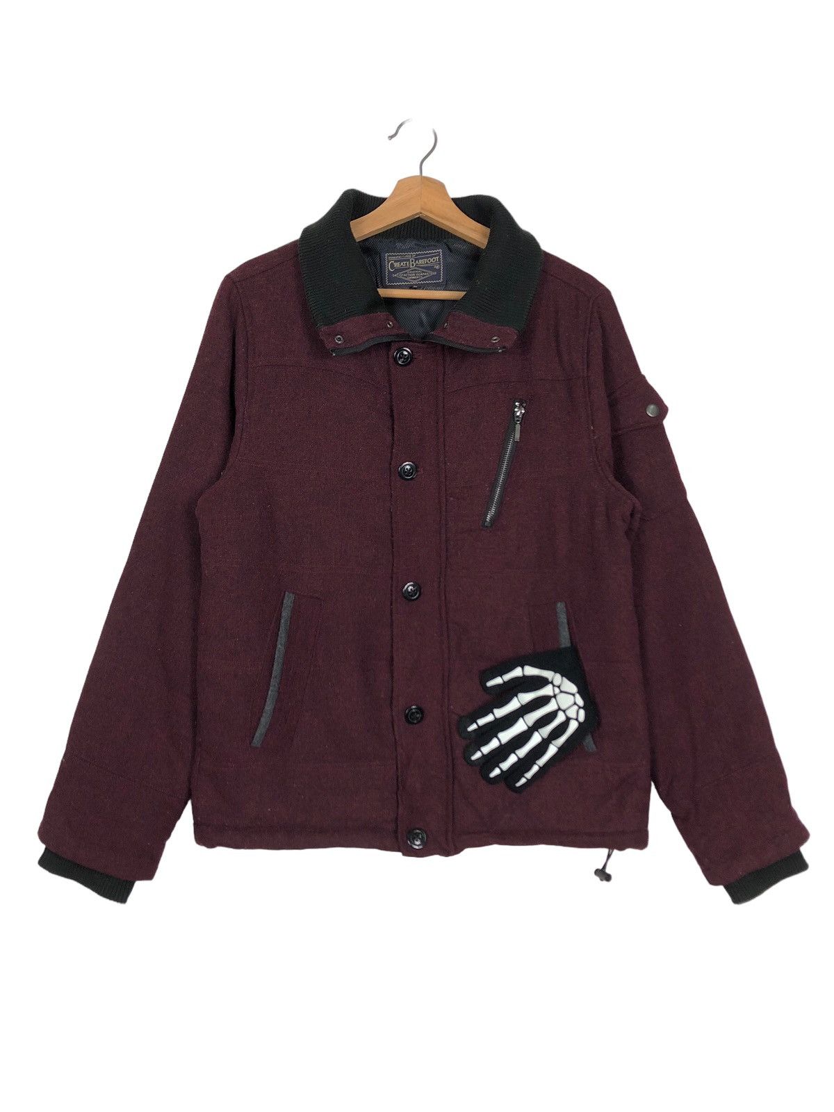 Japanese Brand 🔥90’s Vintage Bondage Bomber Jacket Create Barefoot Japan Size US M / EU 48-50 / 2 - 1 Thumbnail