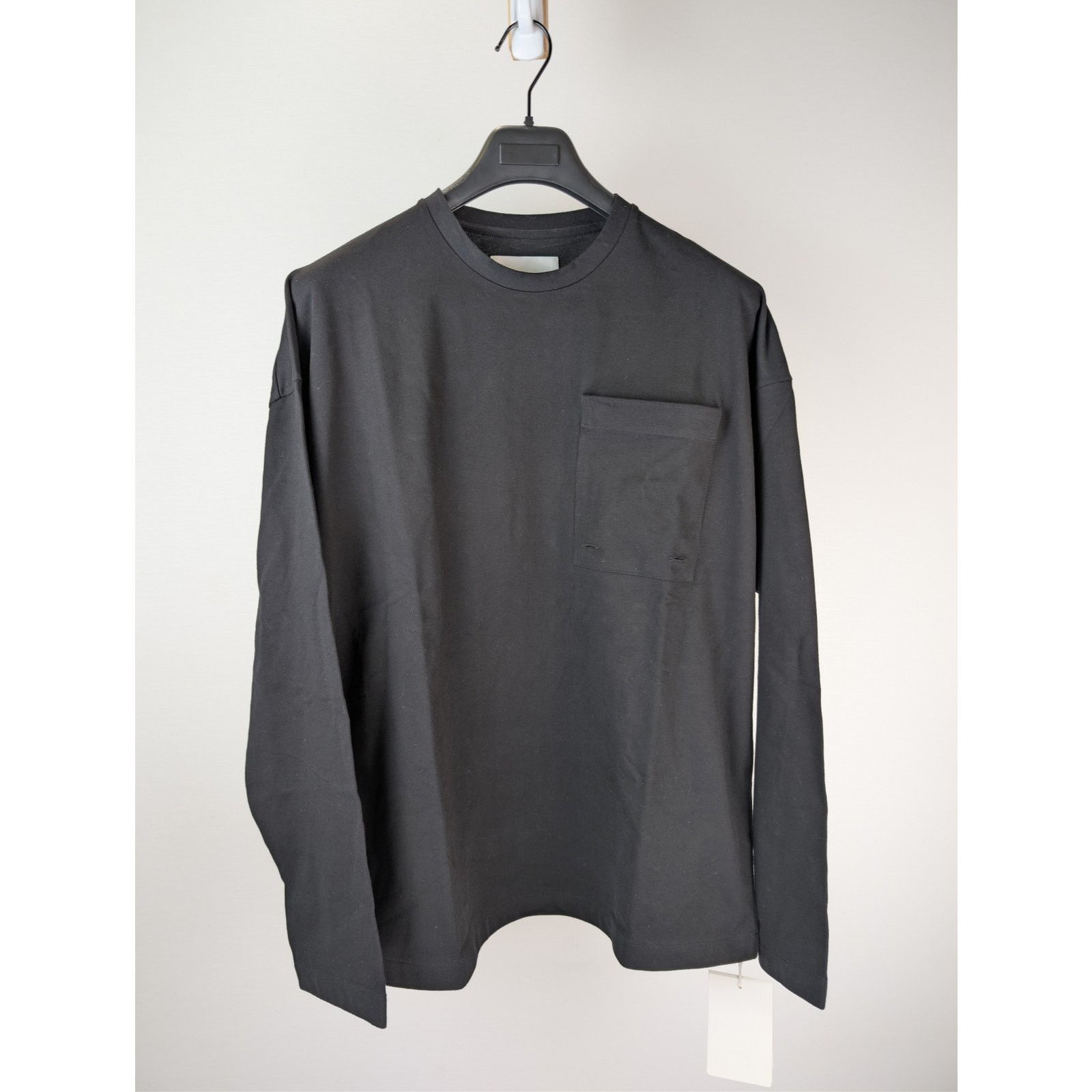 Jil Sander o1rshd1 Compact Cotton Jersey Python Pocket T-Shirt in Black Size US M / EU 48-50 / 2 - 5 Thumbnail