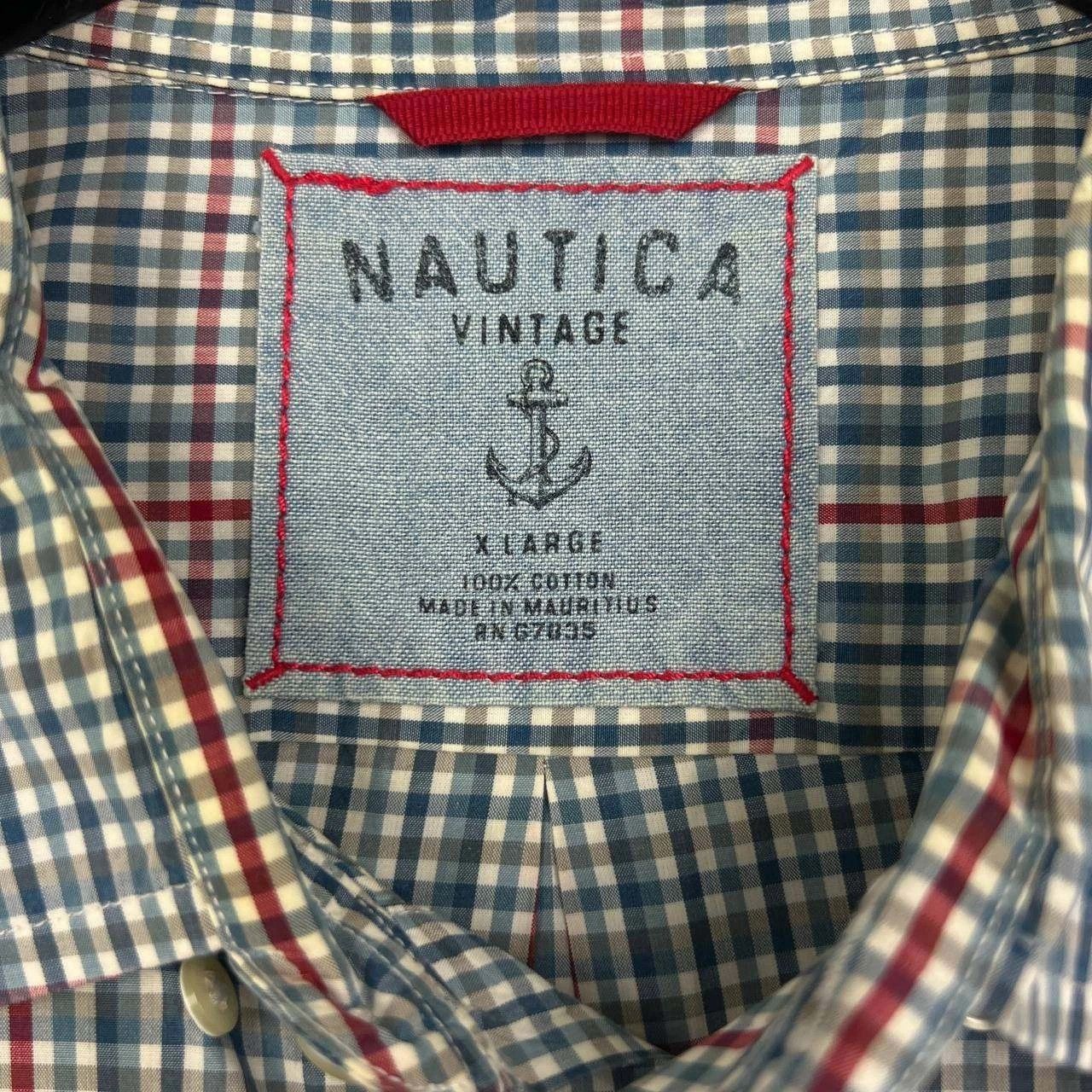 Nautica Vintage Nautica Button Down Shirt Men Plaid Cotton XL Size US XL / EU 56 / 4 - 8 Thumbnail
