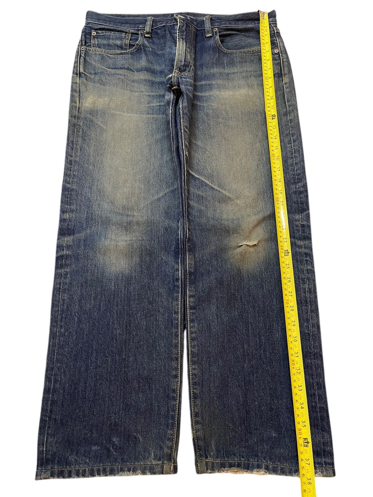 Uniqlo Vintage Japanese Uniqlo Mud Wash Style Baggy Jeans Size US 35 - 13 Thumbnail