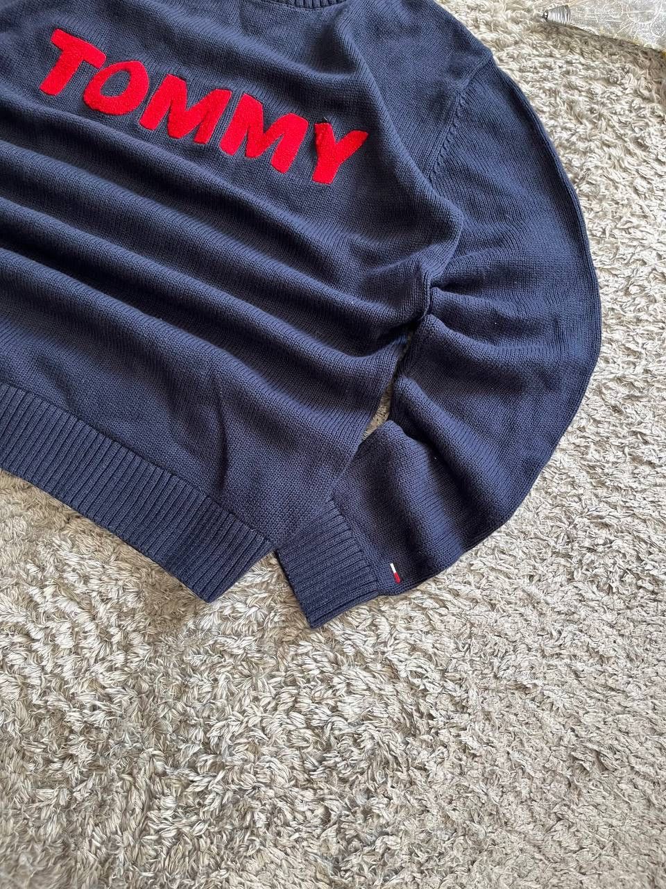 Tommy Hilfiger × Vintage Sweater Tommy Hilfiger Streetwear Vintage Big Logo Rare Size US M / EU 48-50 / 2 - 3 Thumbnail
