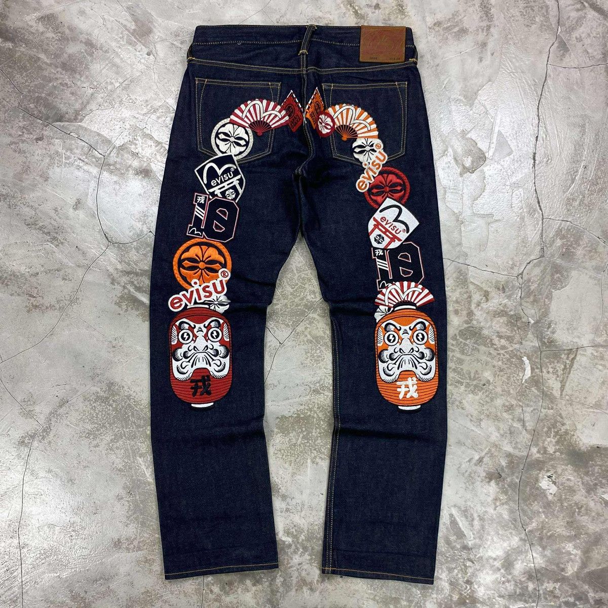 Evisu Embroidered Daicock Selvedge Denim Jeans Size US 31 - 1 Thumbnail