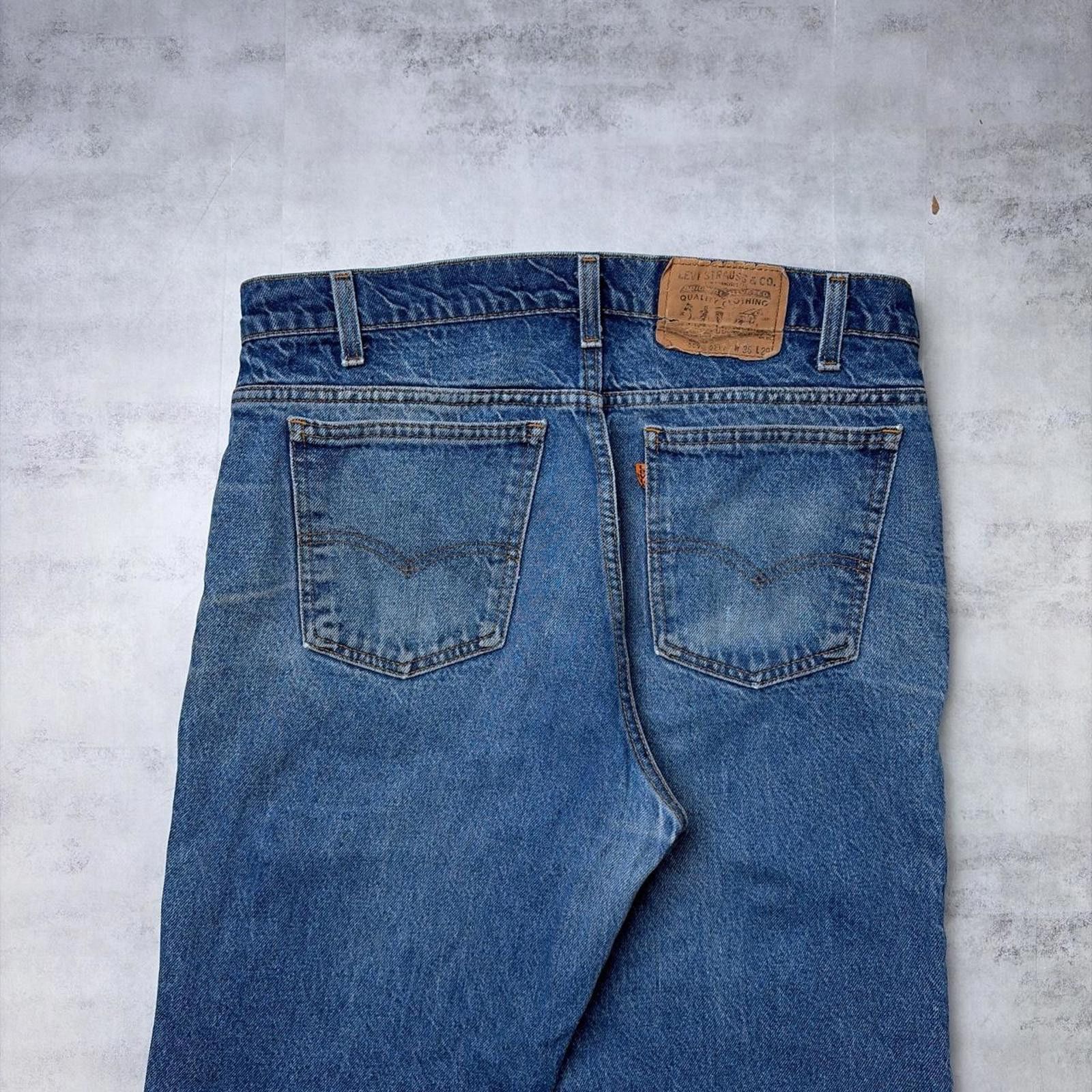 Levi's Vintage 90’s Levi’s 509 Orange Tab Straight Leg Denim Jeans Size US 35 - 2 Thumbnail