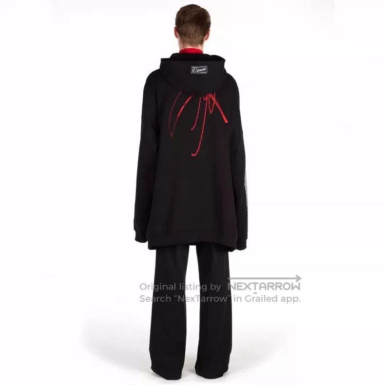 Raf Simons Raf Simons Oversized Hoodie with Chain Design. Size US L / EU 52-54 / 3 - 4 Thumbnail