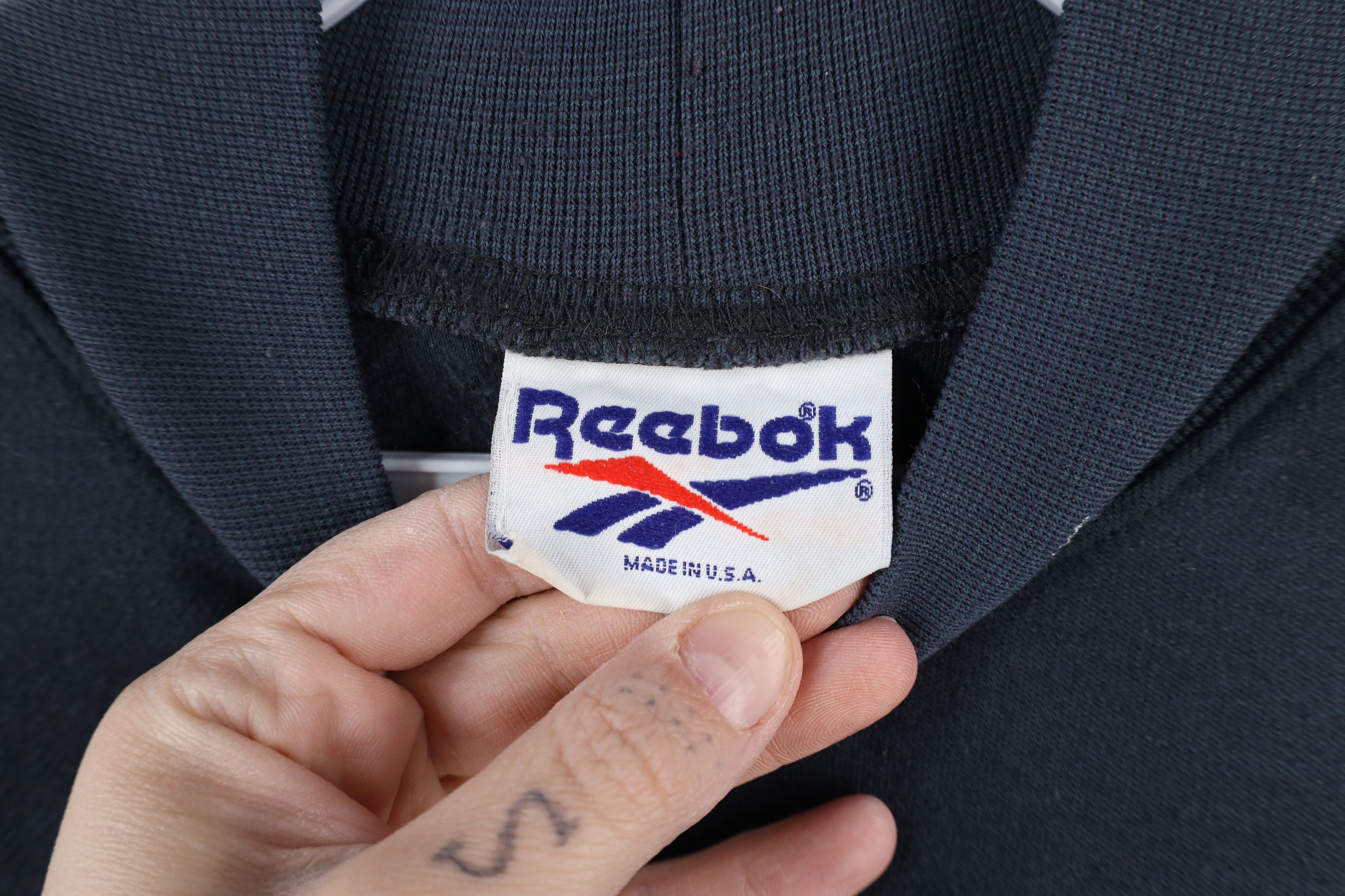 Reebok × Vintage Vintage 90s Reebok Mock Neck Long Sleeve T-Shirt Gray USA Size US XL / EU 56 / 4 - 7 Thumbnail