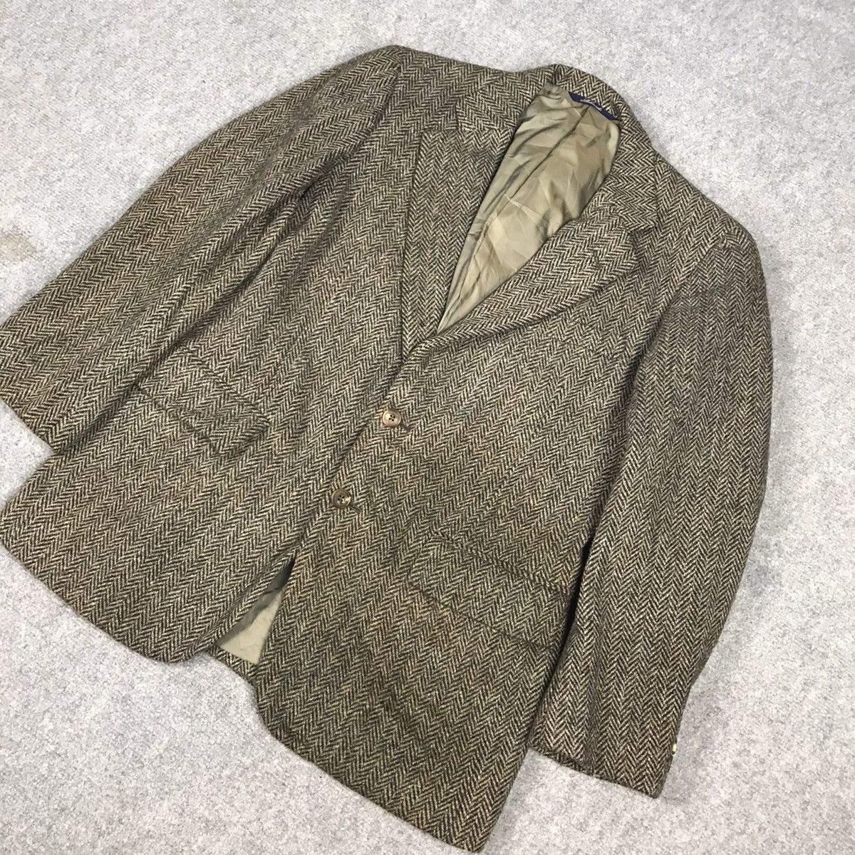 Harris Tweed × Vintage HARRIS TWEED WOOL BLAZER JACKET Size US M / EU 48-50 / 2 - 3 Thumbnail