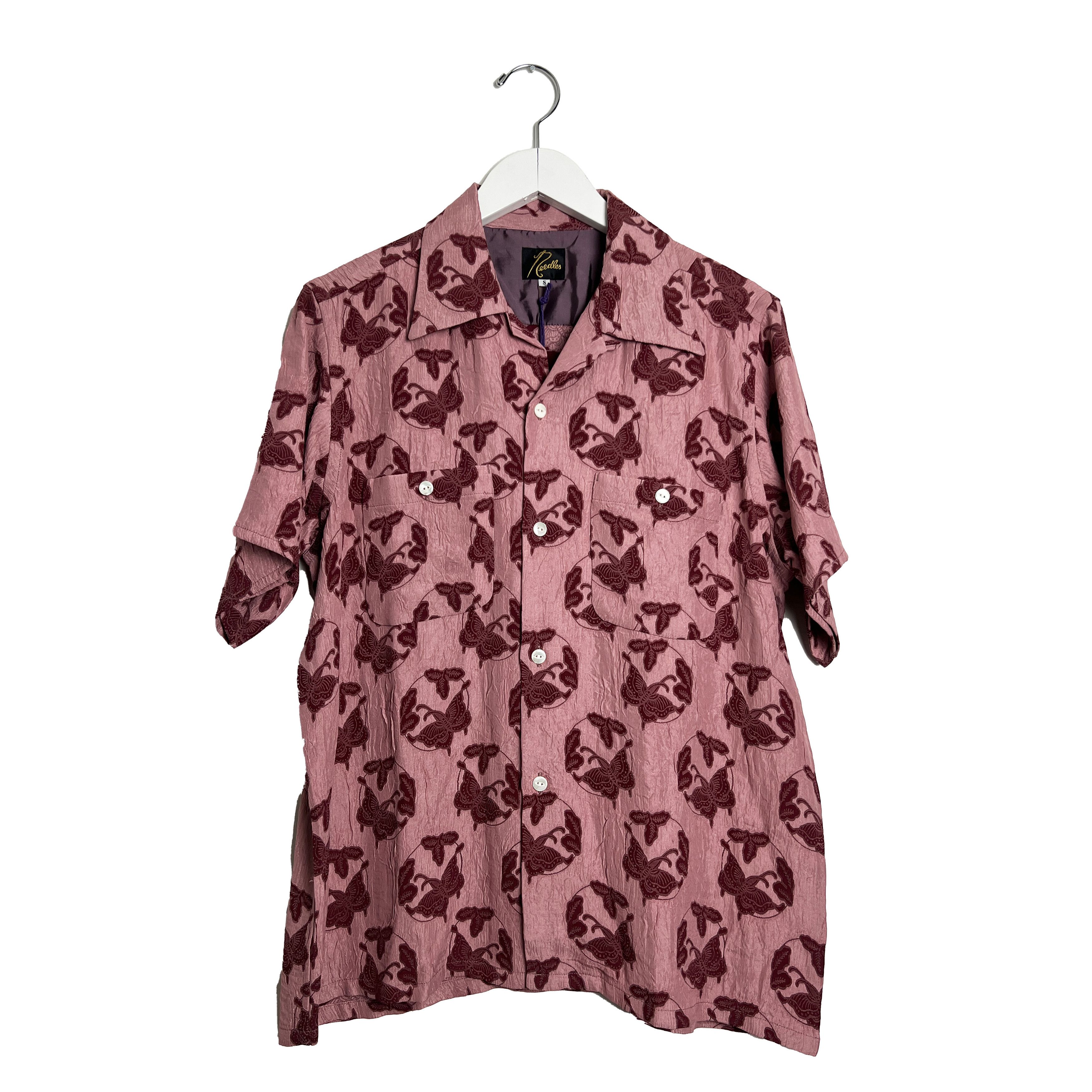 トップス Needles Ascot Collar Edw Gather Shirts S Cotton Sateen Ascot Collar EDW Gather Shirt – La Garçonne