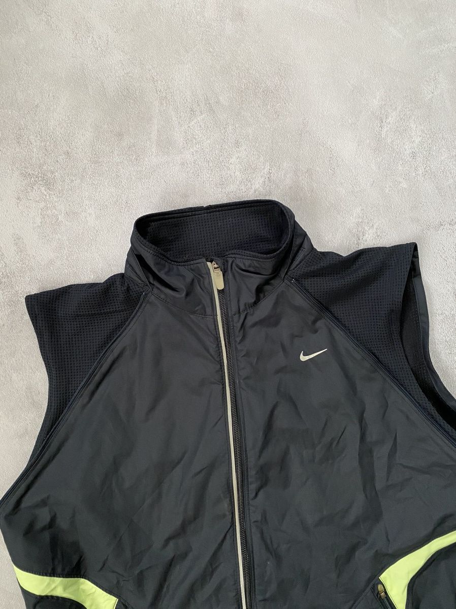 Nike × Vintage Vintage Nike Vest Light Nylon Center Swoosh Y2K Drill Size US XL / EU 56 / 4 - 3 Thumbnail