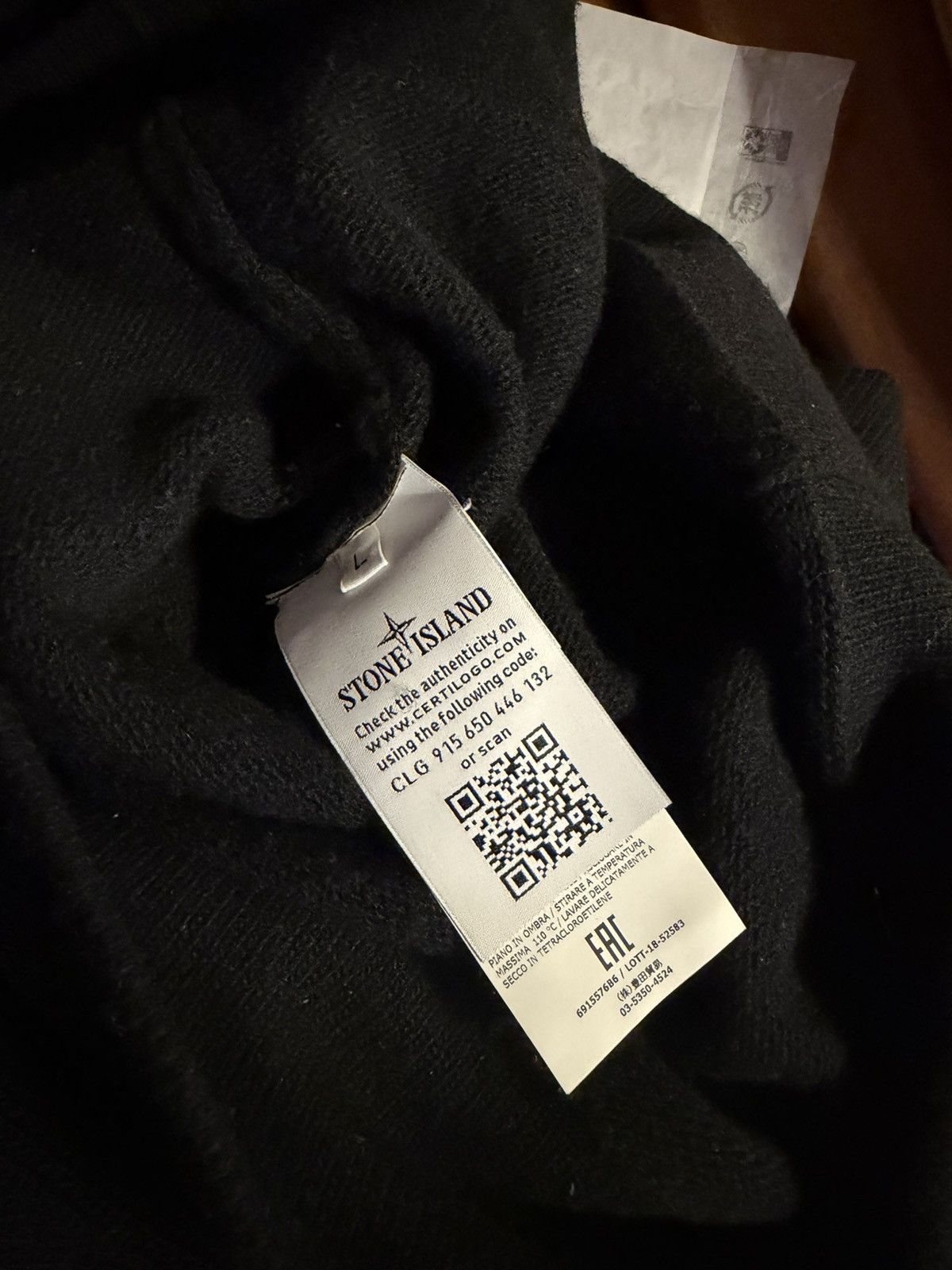 Stone Island Stone Island FW18 - Black Mock Neck Size US L / EU 52-54 / 3 - 7 Thumbnail