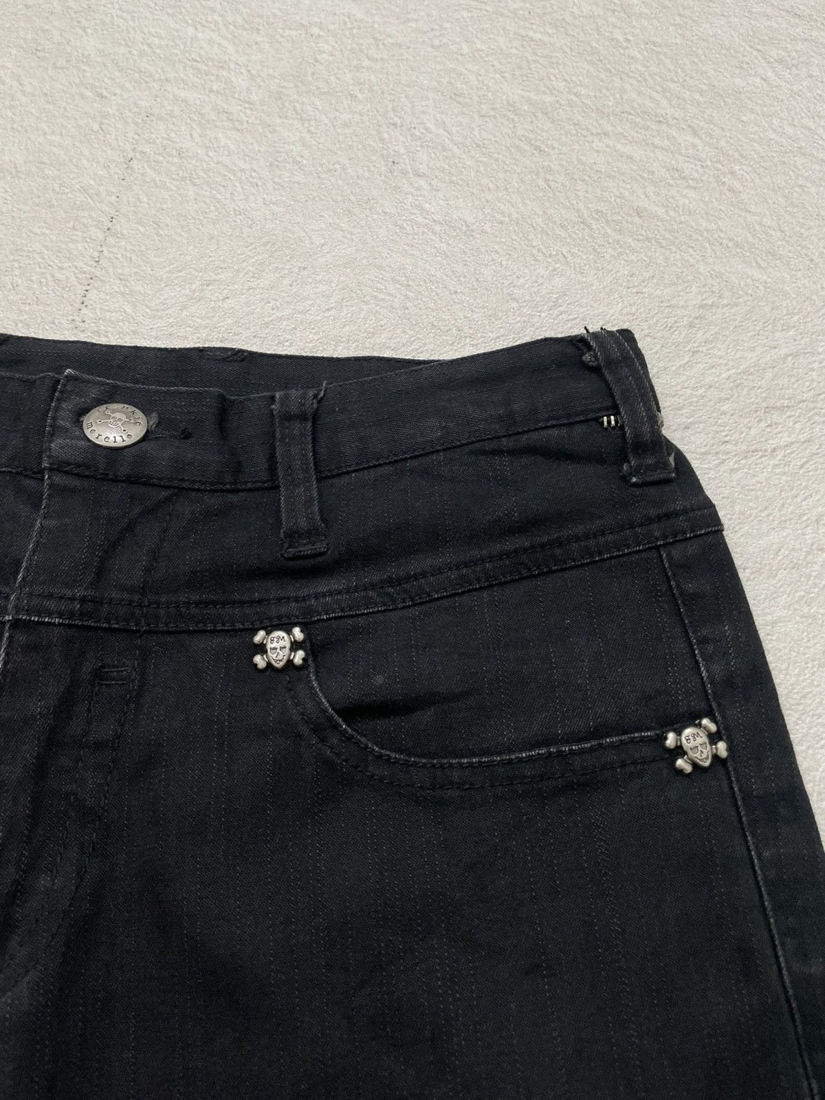 Japanese Brand 2000s Japanese Black Biker Multi Zipper Denim Hysteric Y2K Size US 29 - 6 Thumbnail