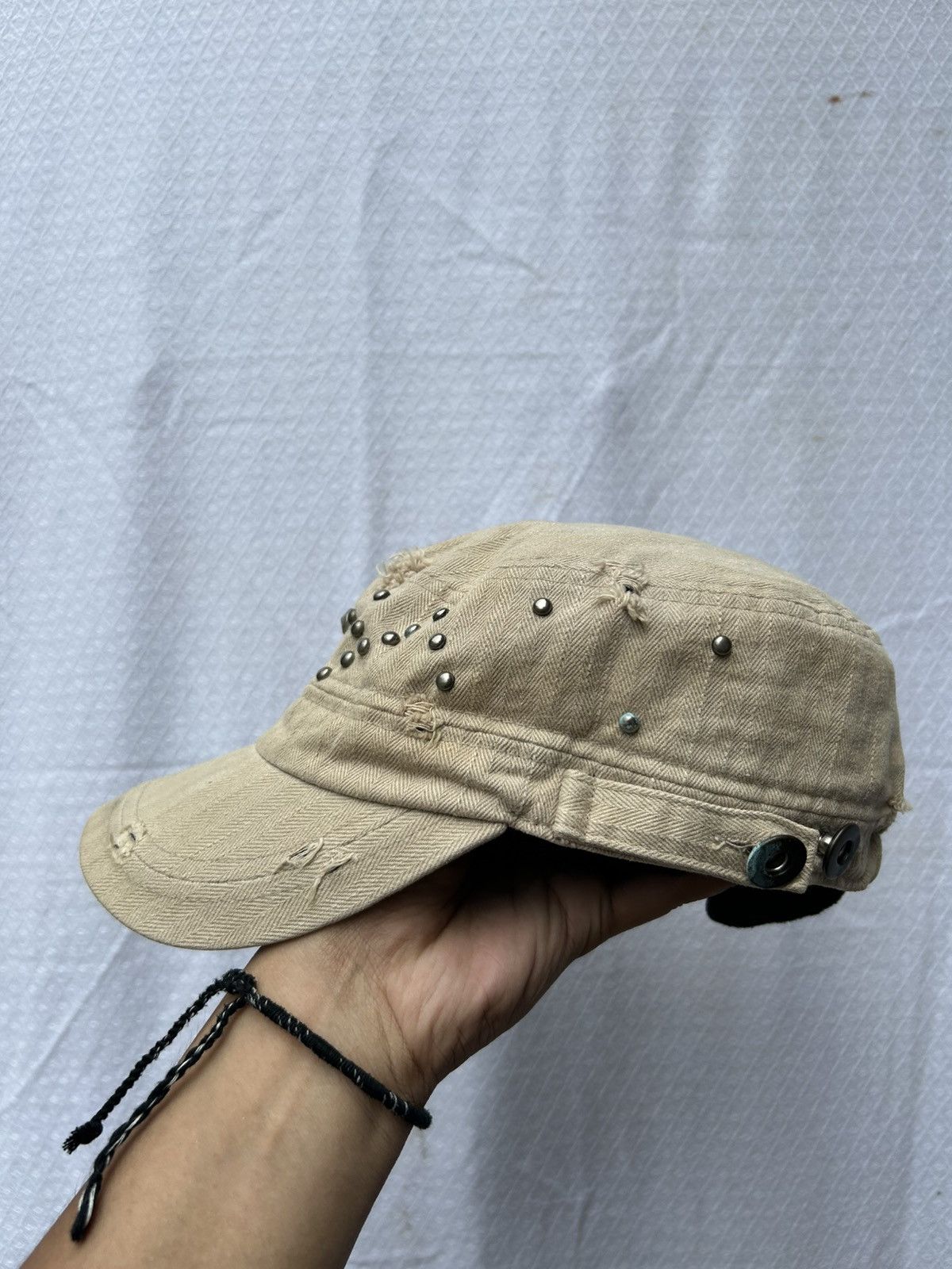 If Six Was Nine × Japanese Brand × Le Grande Bleu (L.G.B.) Distressed studded gothic style hats Size ONE SIZE - 5 Thumbnail