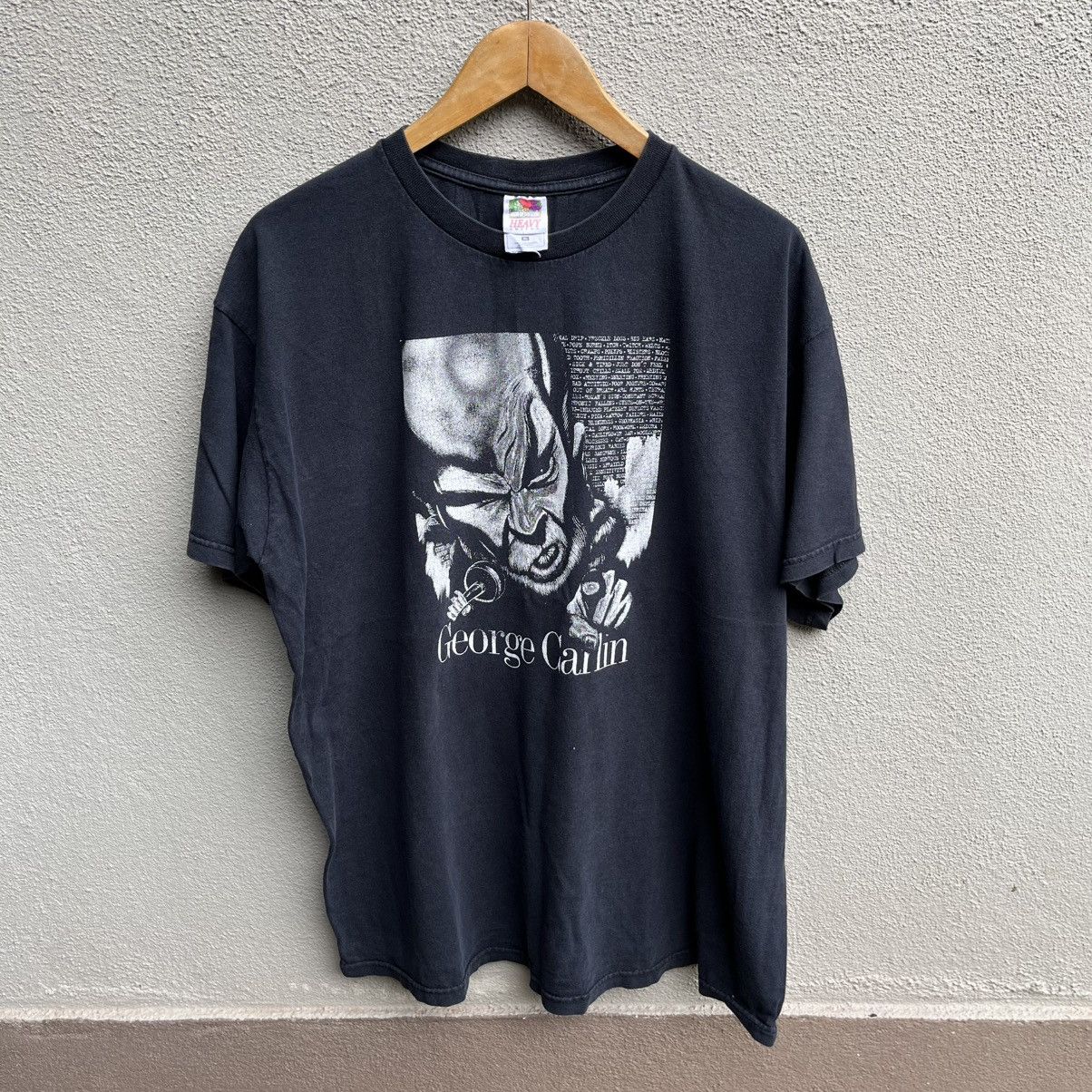 Vintage Vintage 90s GEORGE CARLIN tee comedian Size US XL / EU 56 / 4 - 1 Thumbnail