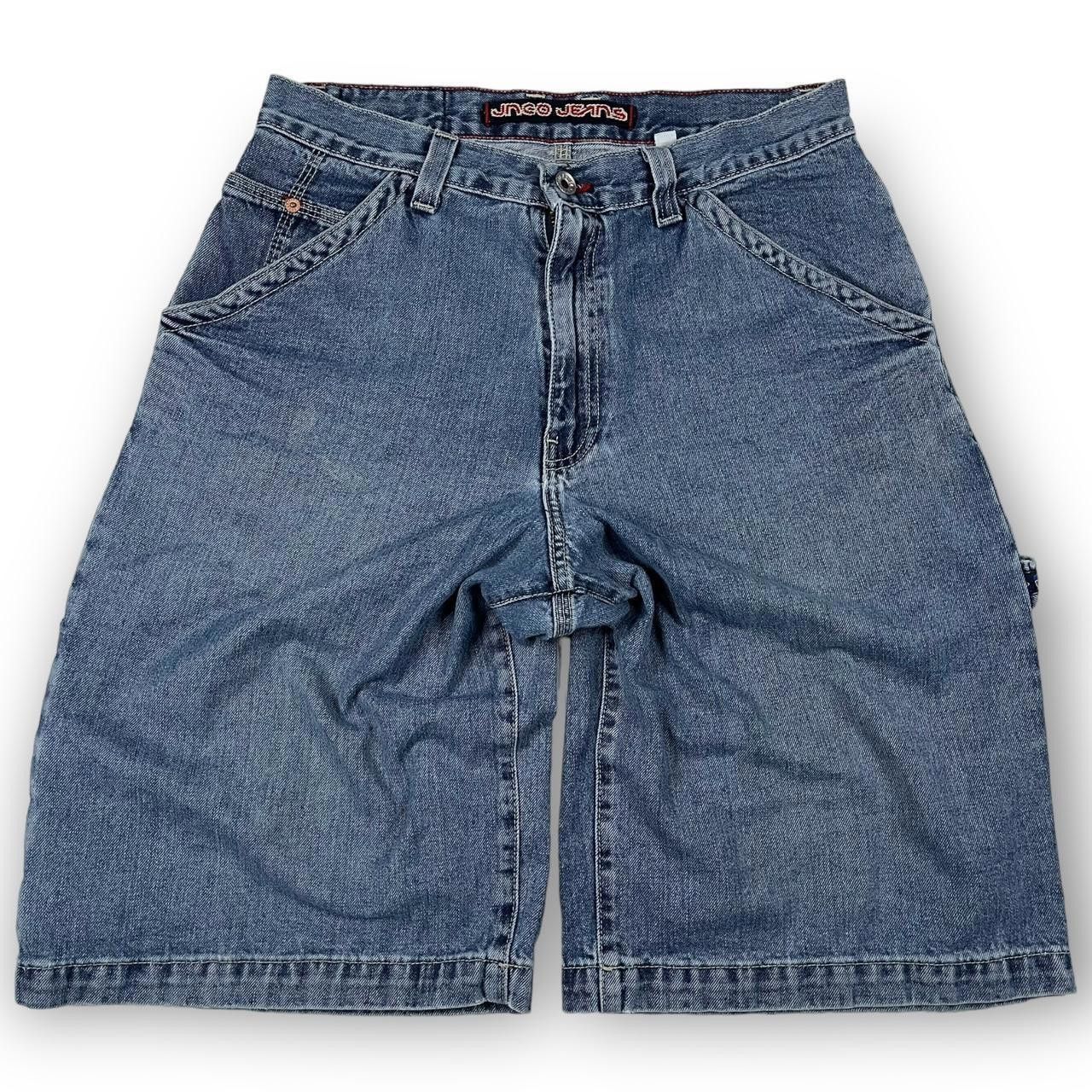 JNCO JNCO Men's Blue Shorts Size US 31 - 3 Thumbnail
