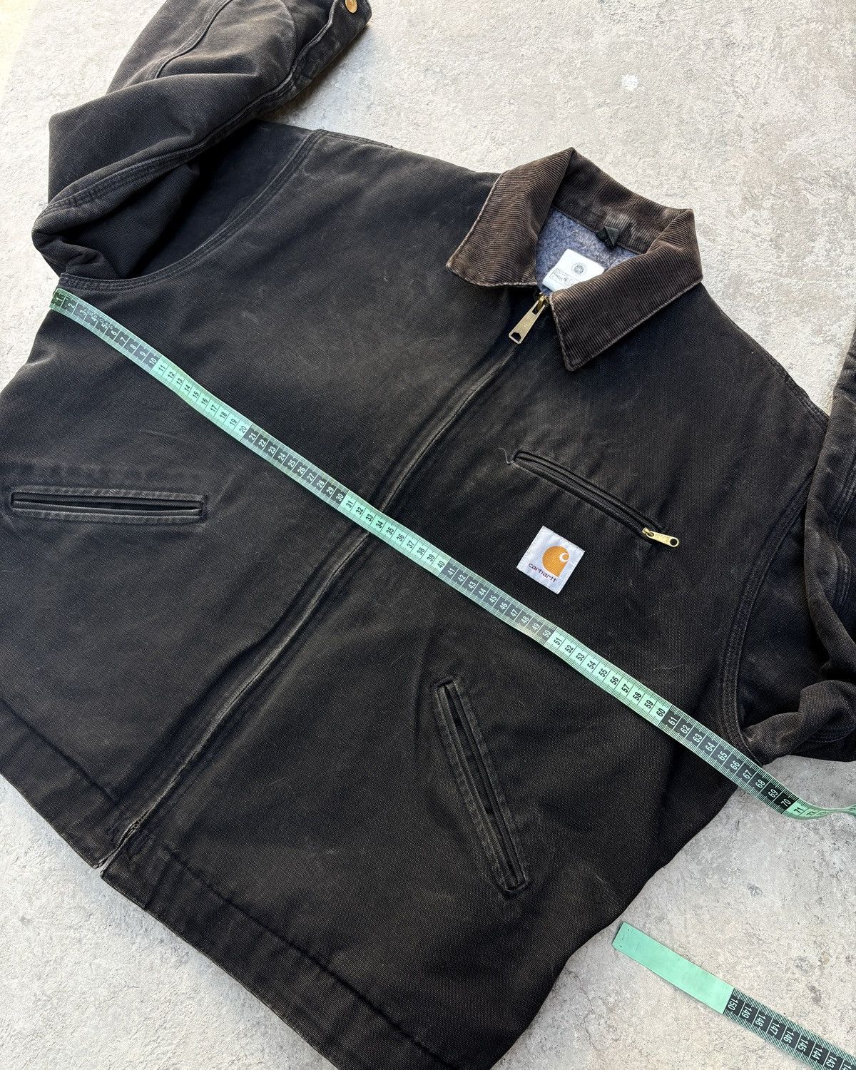 Carhartt Vintage Carhartt Detroit Jacket Faded Black Size US XL / EU 56 / 4 - 10 Thumbnail