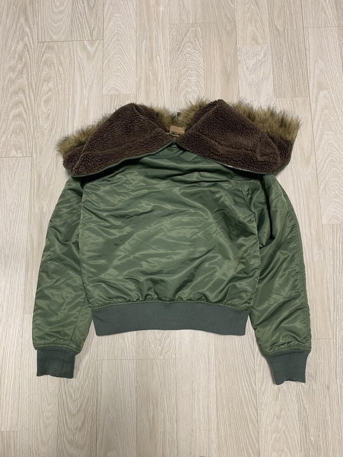 If Six Was Nine × Le Grande Bleu (L.G.B.) × Vintage Vintage faux fur bomber jacket n2b, avantgarde, y2k style Size M / US 6-8 / IT 42-44 - 7 Thumbnail