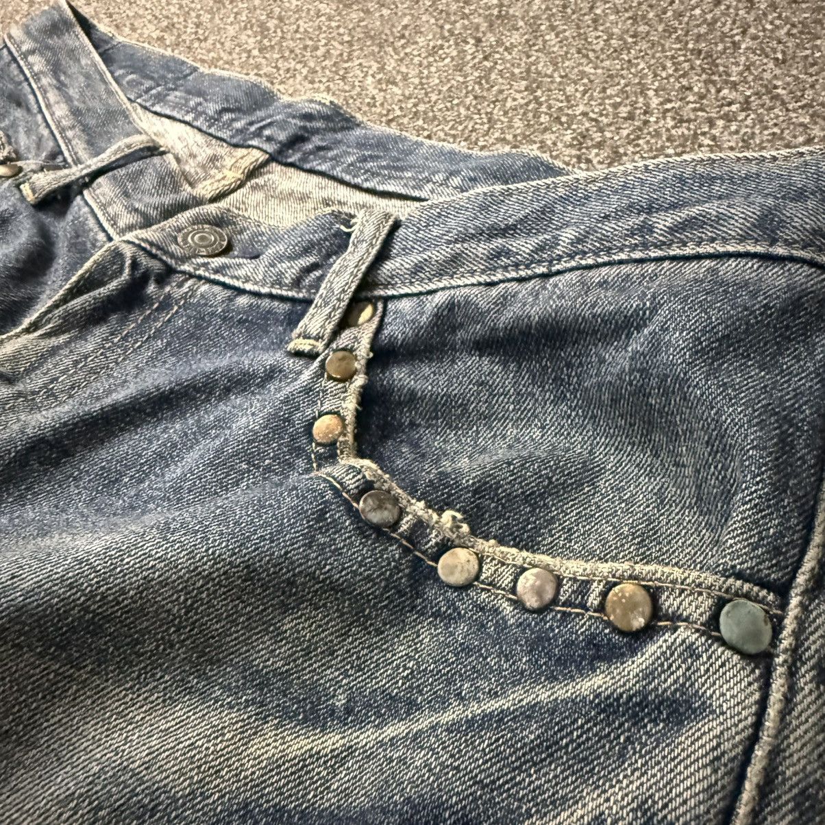 Japanese Brand Vintage 90s Japanese Studded Men Bigi Tokyo Distressed Denim Size US 35 - 5 Thumbnail