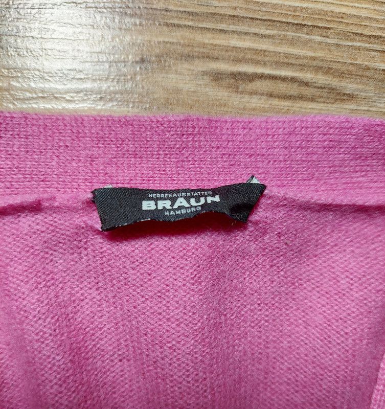 Braun 100% cashmere sweater cardigan luxury soft Size XS / US 0-2 / IT 36-38 - 3 Thumbnail