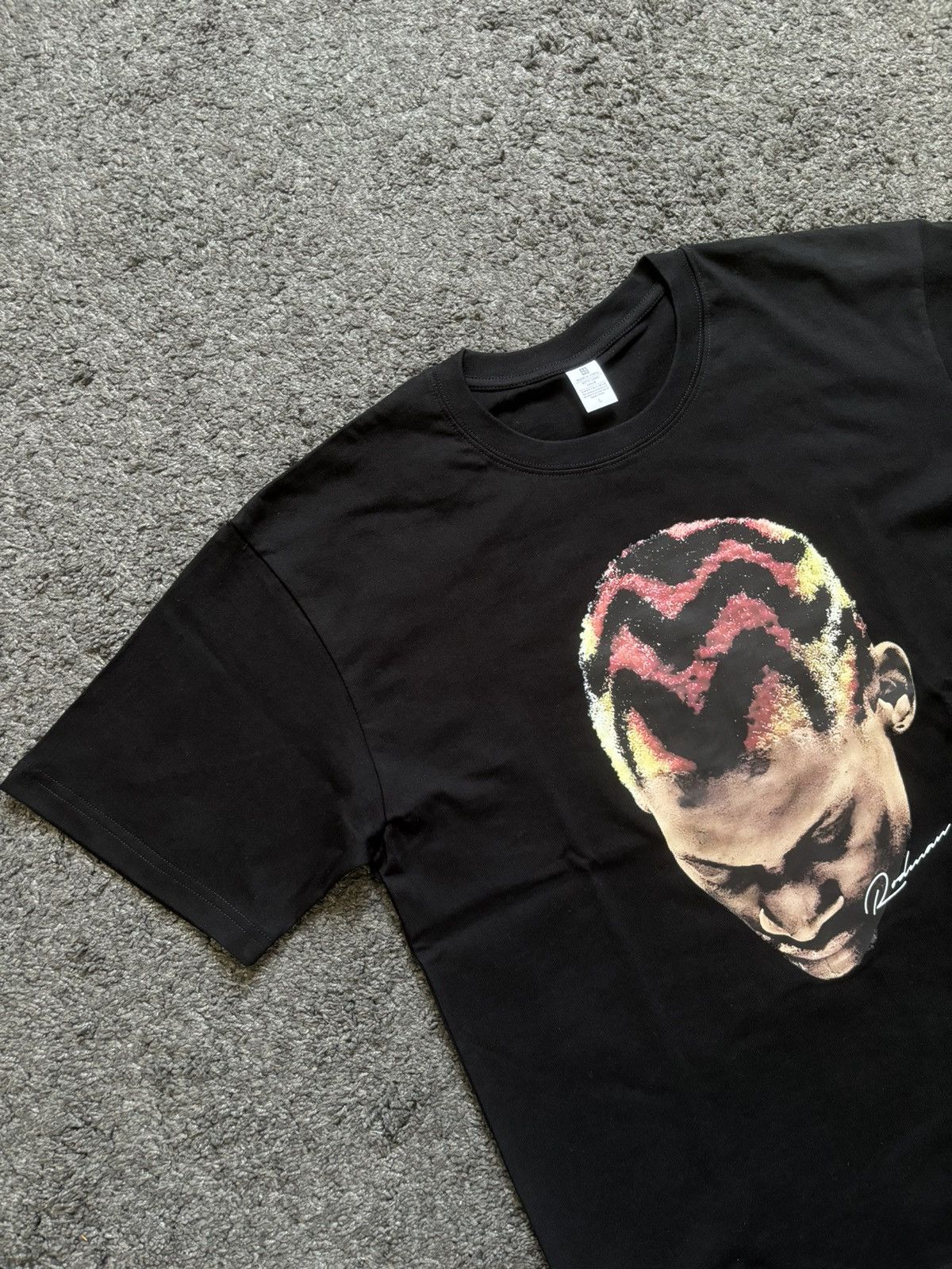 NBA × Vintage Vintage basketball Dennis Rodman graphic oversize black tee Size US M / EU 48-50 / 2 - 3 Thumbnail