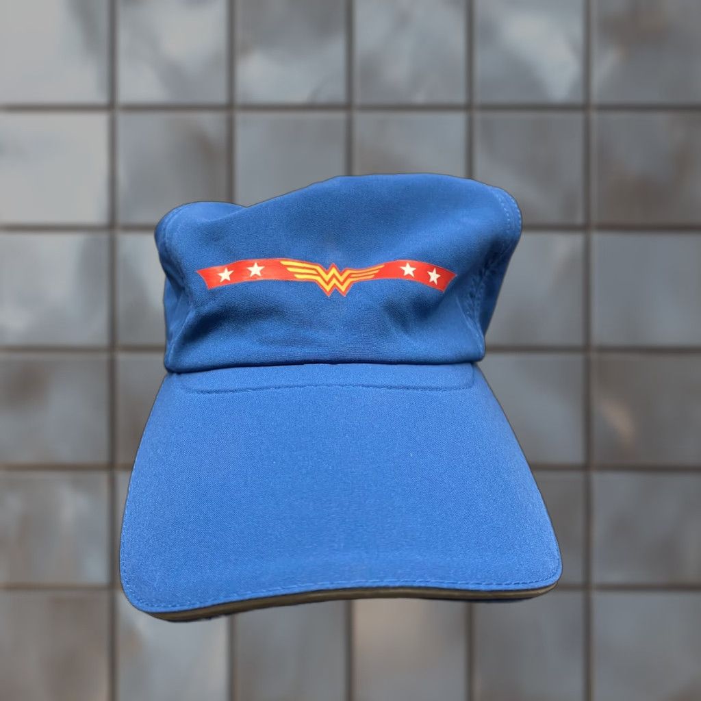 DC Comics Wonder Woman Hat Adult One Size Adjustable Blue DC Comics Baseball Cap Lightweight Lightweight? Size ONE SIZE - 1 Thumbnail