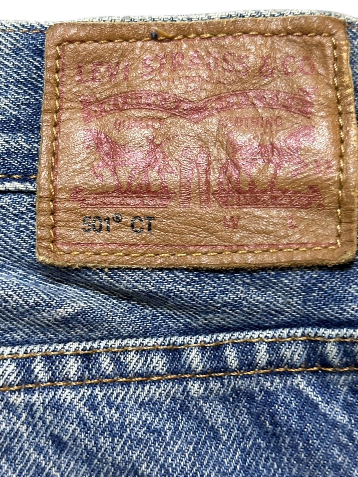 Levi's Vintage Clothing Vintage Levi’s 501 CT Selvedge Distressed Denim Size US 30 / EU 46 - 9 Thumbnail