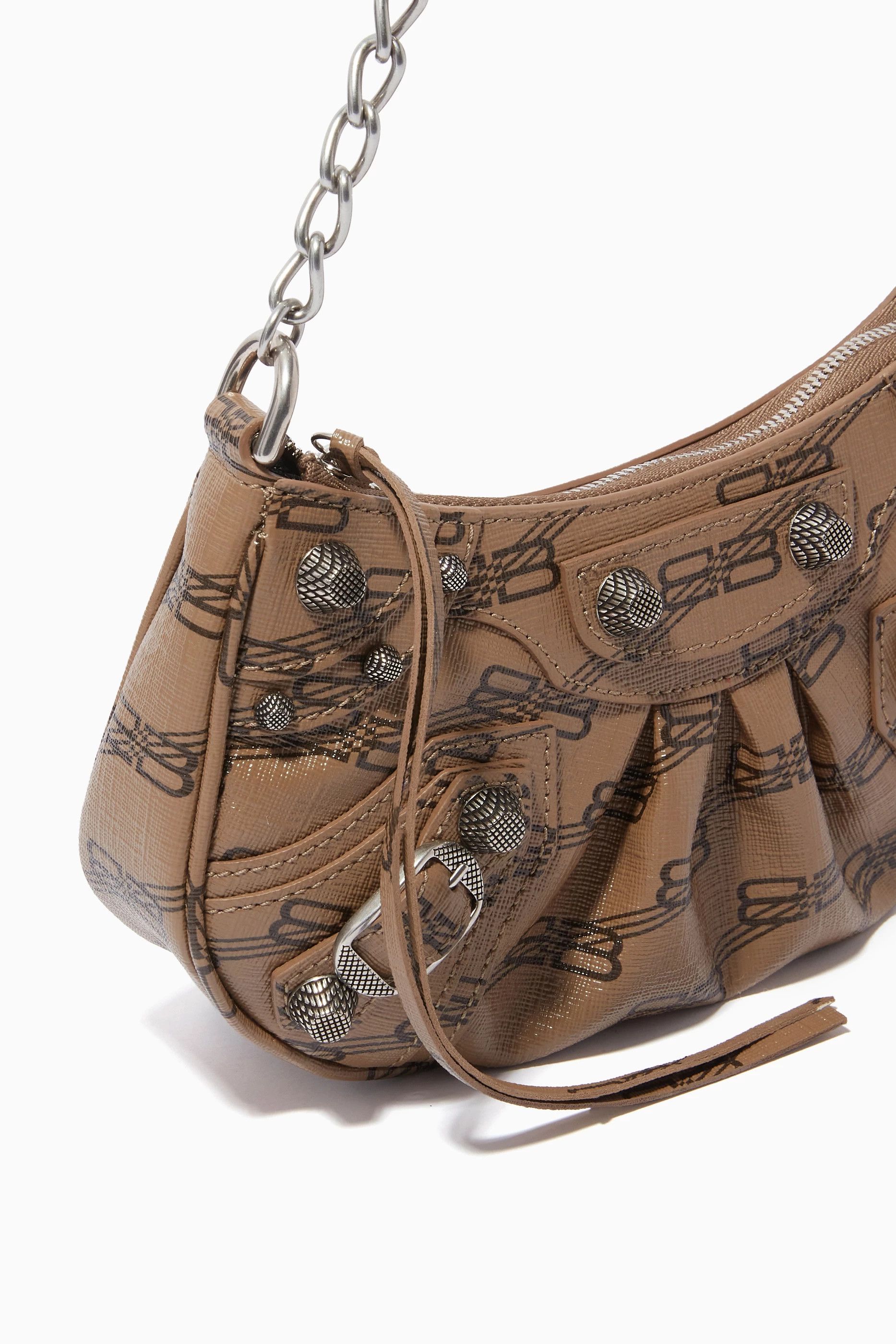 Balenciaga o1mt1gz0724 Size: OS / Mini Le Cagole Bag in Brown Size ONE SIZE - 5 Thumbnail