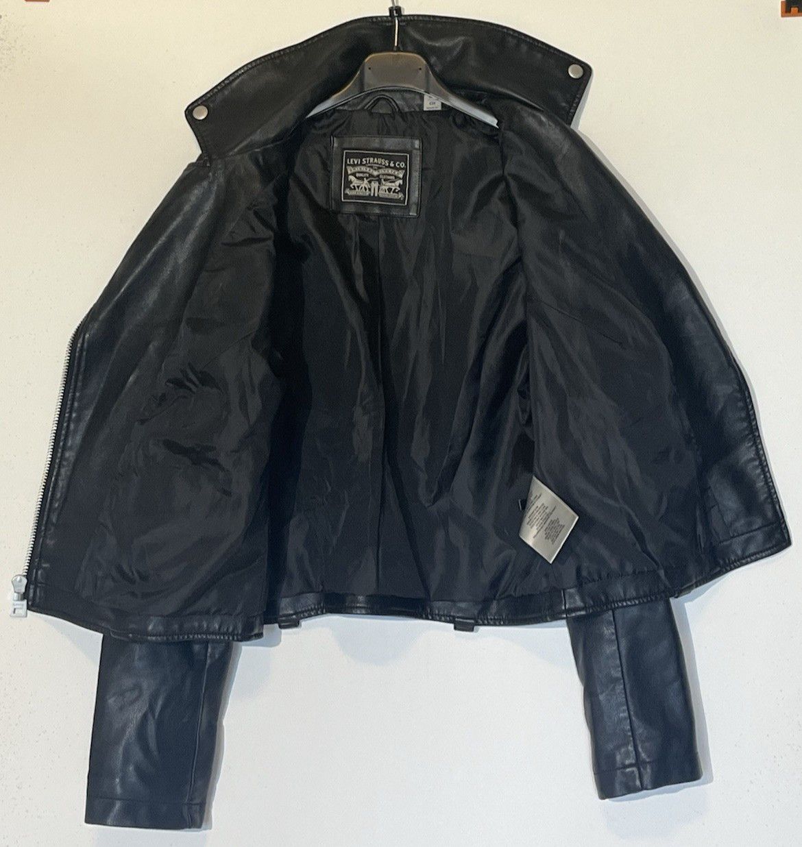 Levi's Levi's Faux Leather Asymmetrical Zip Motorcycle Moto Jacket Size S / US 4 / IT 40 - 5 Thumbnail
