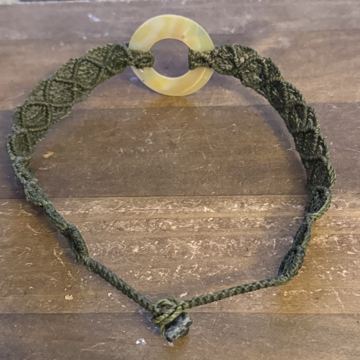 Other Green macrame mother of pearl choker necklace Size ONE SIZE - 4 Thumbnail