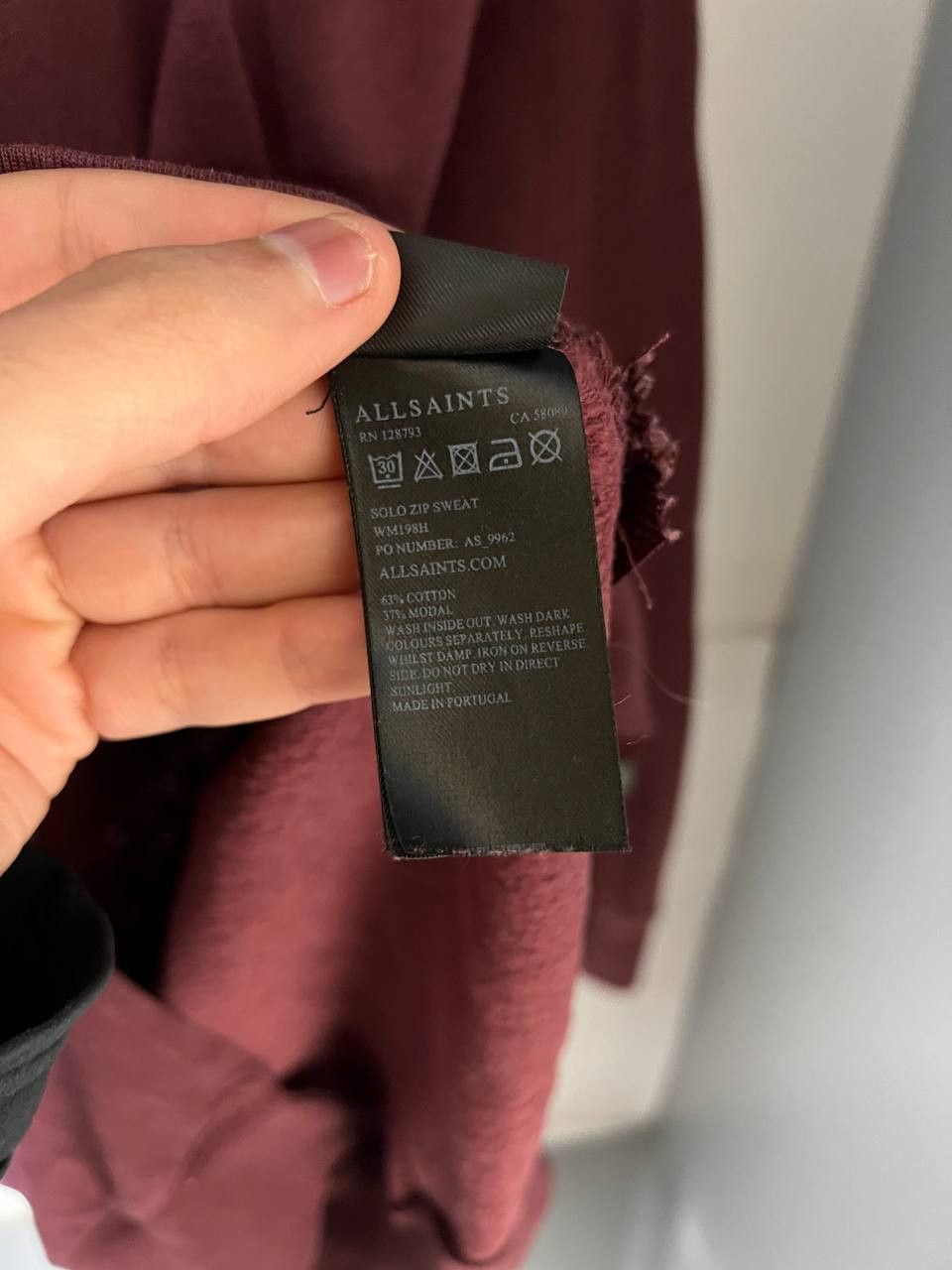 Allsaints VERY RARE ALLSAINTS CASUAL DESIGNER SOLO ZIP SWEATSHIRT Y2K Size US M / EU 48-50 / 2 - 6 Thumbnail