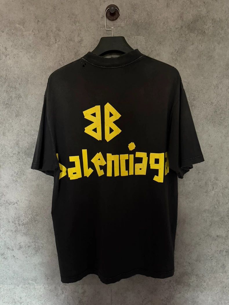 Balenciaga Balenciaga 24ss Classic Tape Print Vintage Short Sleeve T- Size US XS / EU 42 / 0 - 5 Thumbnail