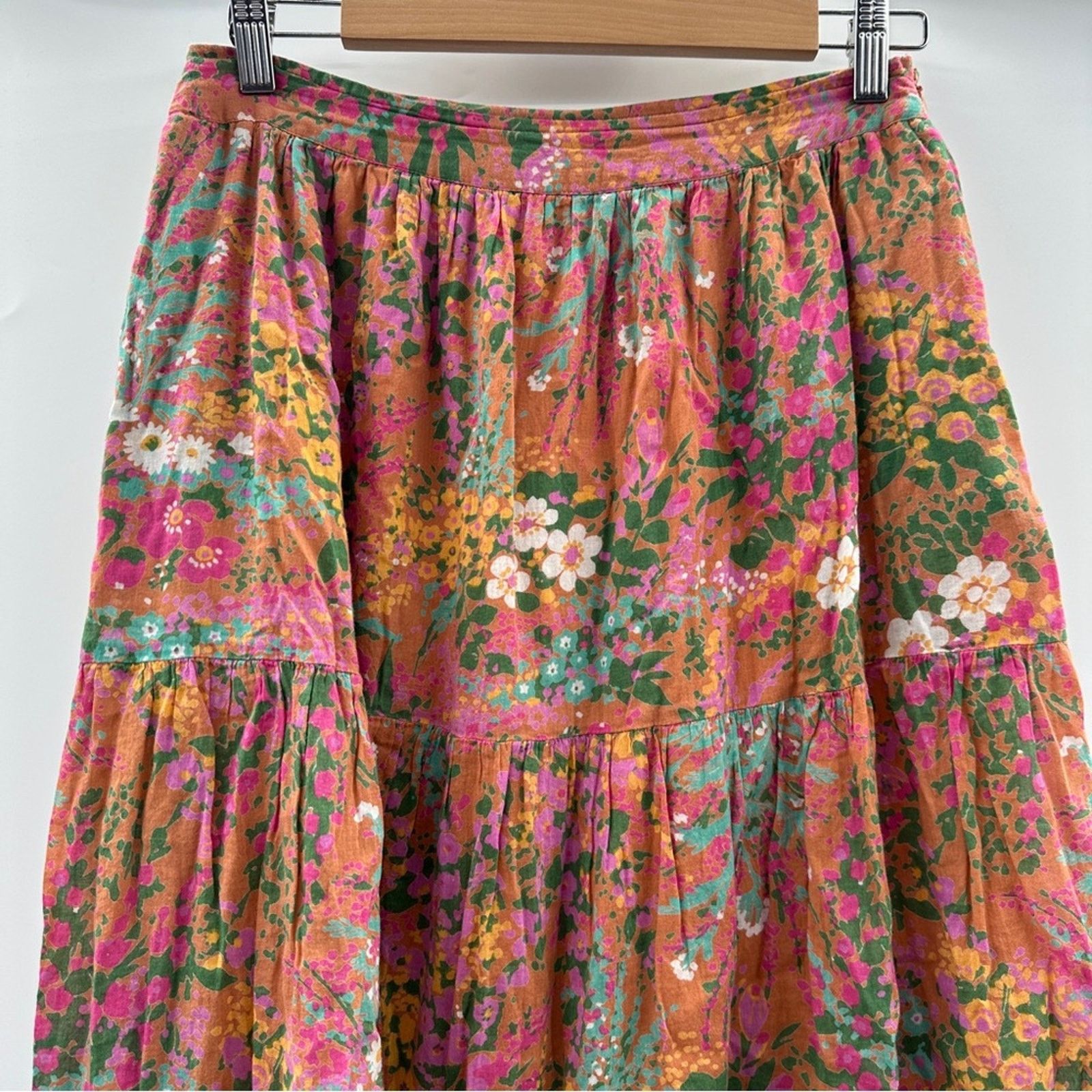 Banjanan Banjanan Patience Maxi Skirt Side Zipper Floral Print Sz M Size 28" / US 6 / IT 42 - 5 Thumbnail