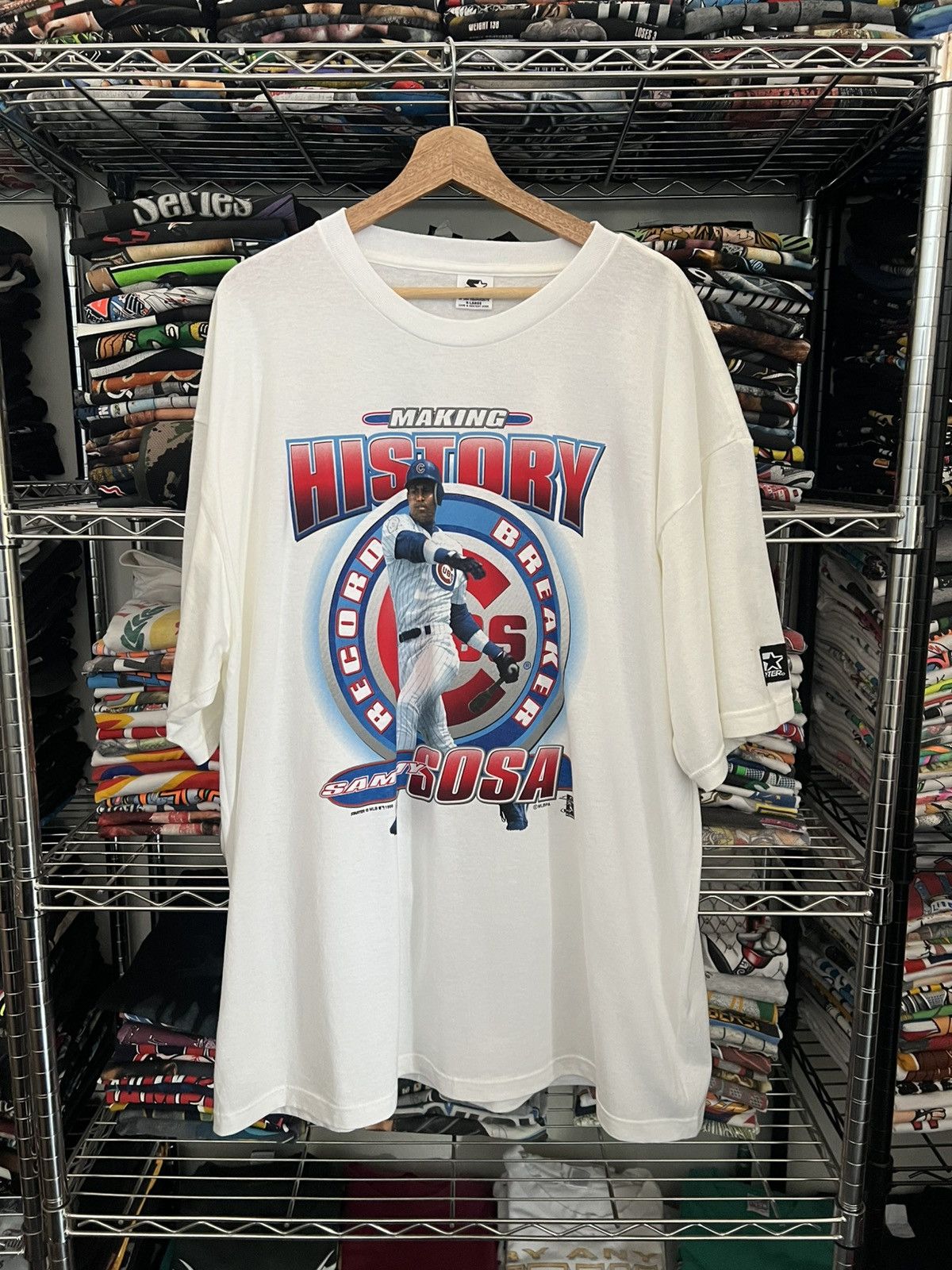 Starter 1998 MLB Sammy Sosa Chicago Cubs Tee Size US XXL / EU 58 / 5 - 1 Thumbnail