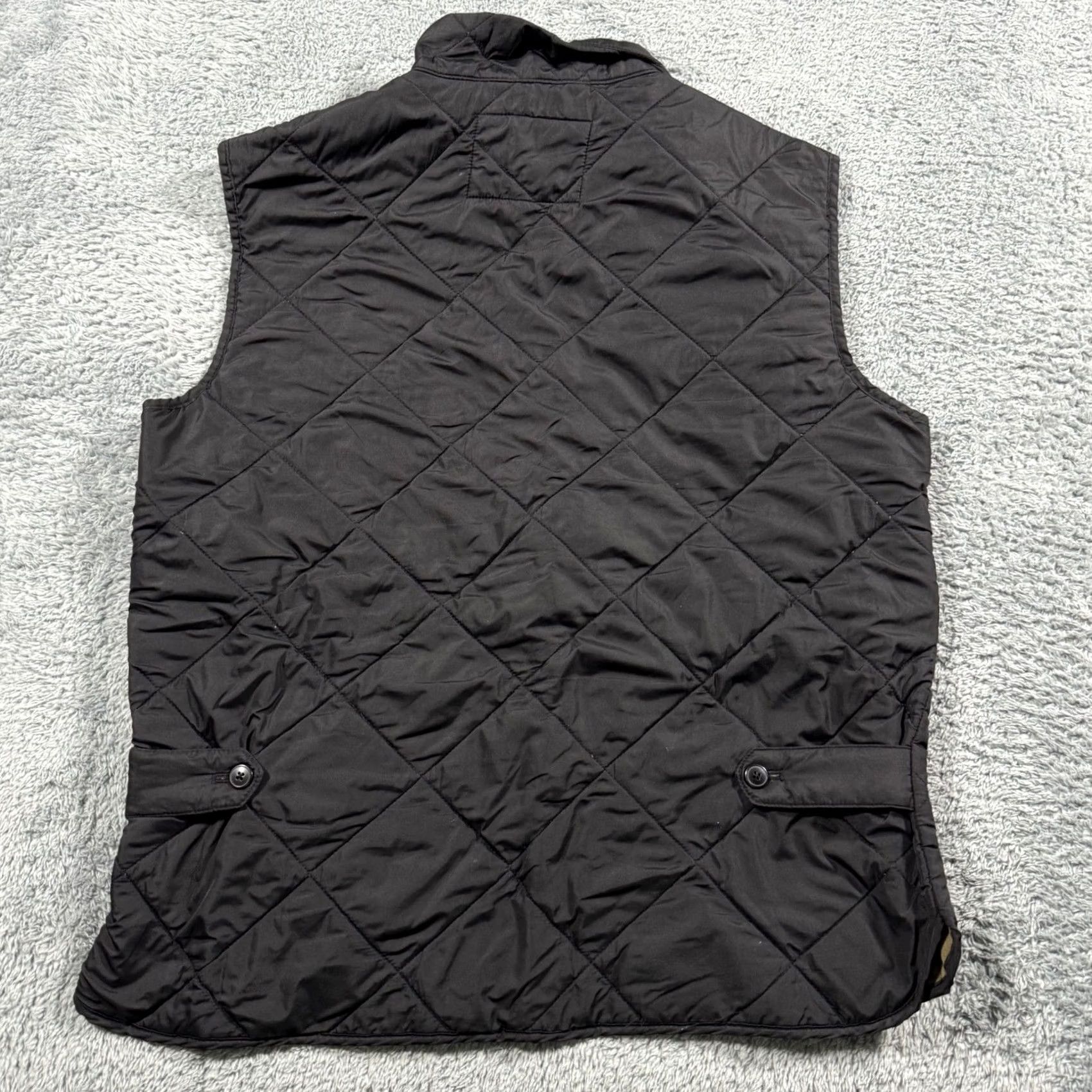 J.Crew J.Crew Sussex Quilted Vest Black Olive Green Lining Size M Full Zip Size US M / EU 48-50 / 2 - 4 Thumbnail