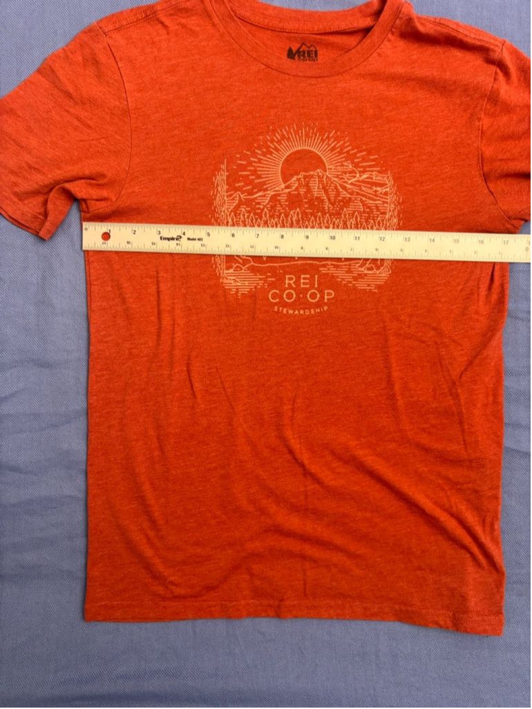 Rei Men's REI Co-op T-shirt XS Orange Graphic Tee Size US XS / EU 42 / 0 - 2 Thumbnail