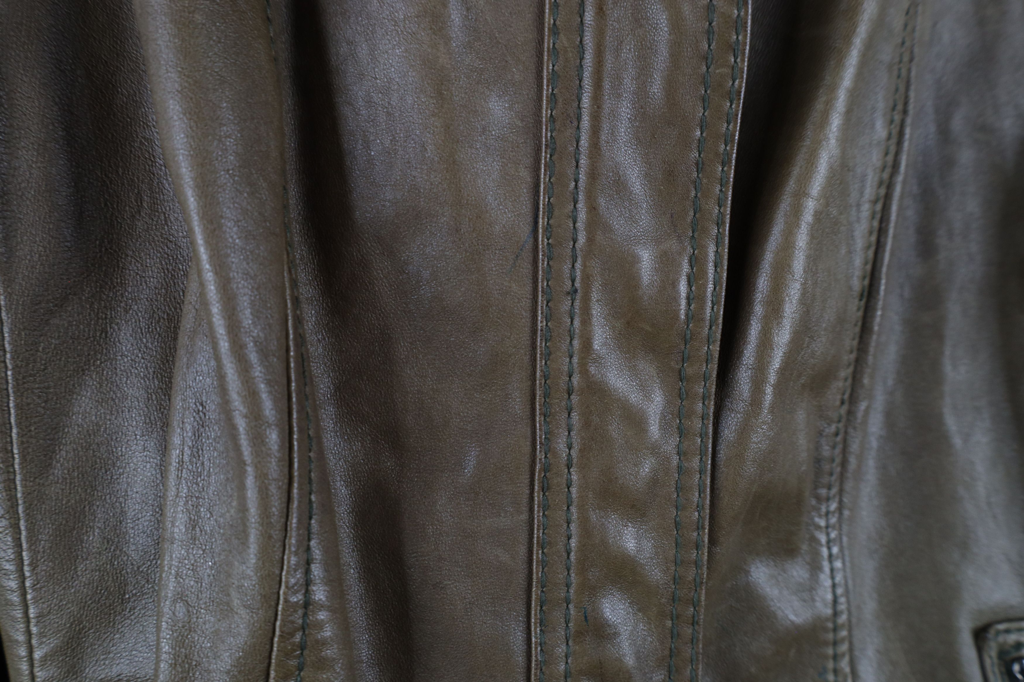 Eddie Bauer × Vintage Vintage Eddie Bauer Soft Lamb Leather Bomber Jacket Green Size L / US 10 / IT 46 - 7 Thumbnail
