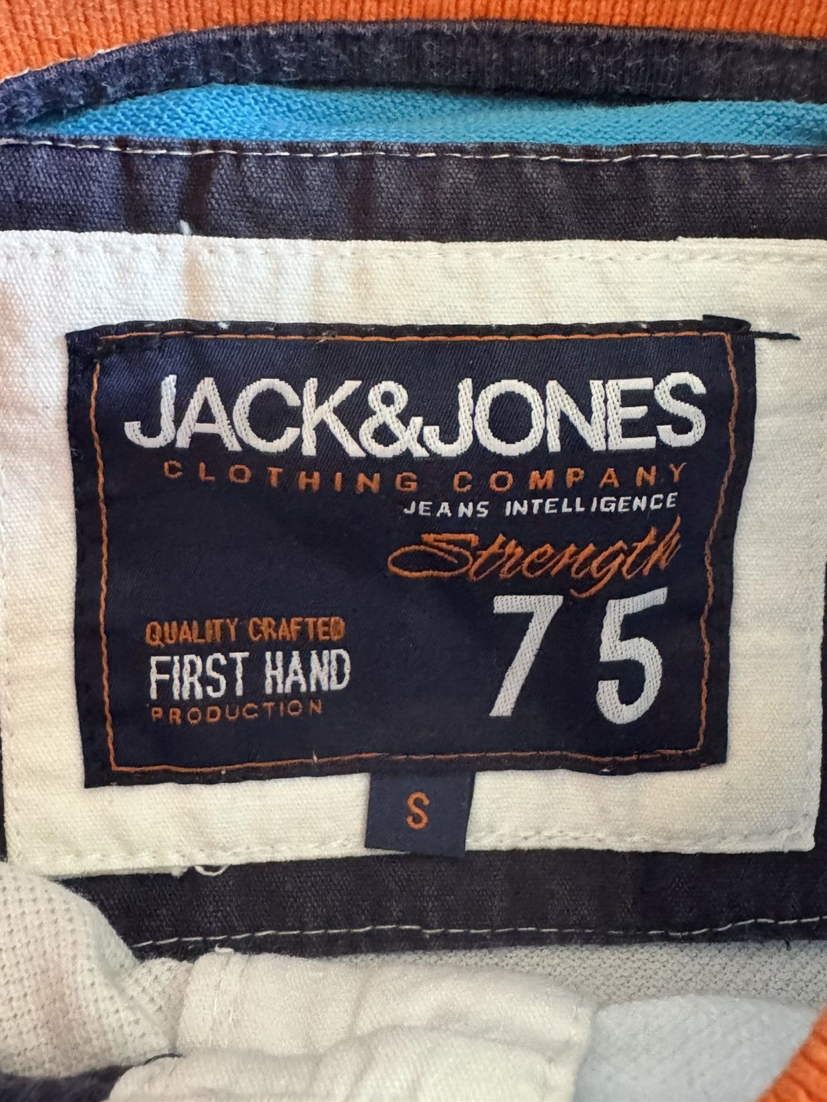 Jack & Jones Jack & Jones Boys Polo Shirt S – Striped with Logo & Patches Size US S / EU 44-46 / 1 - 5 Thumbnail