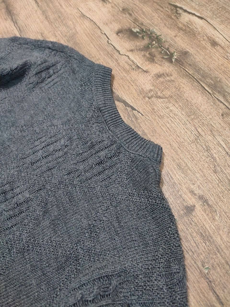 Lacoste Men's Knitted Gray Sweater Lacoste Vintage 90s Size US L / EU 52-54 / 3 - 8 Thumbnail