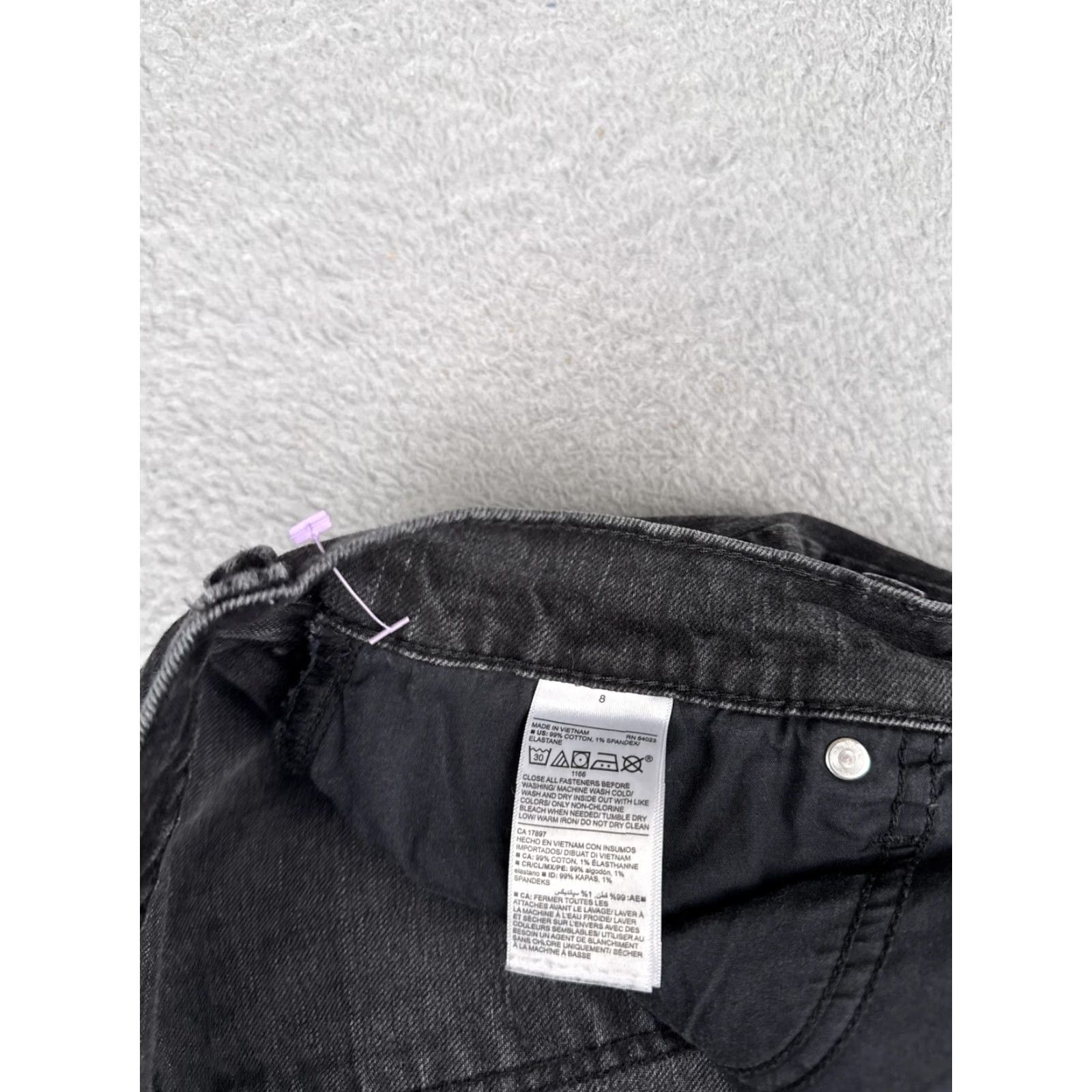 Old Navy Old Navy Jeans Women 8 Black Boyfriend Mid Rise Straight Leg Stretch Denim 30x27 Size 30" / US 8 / IT 44 - 7 Thumbnail