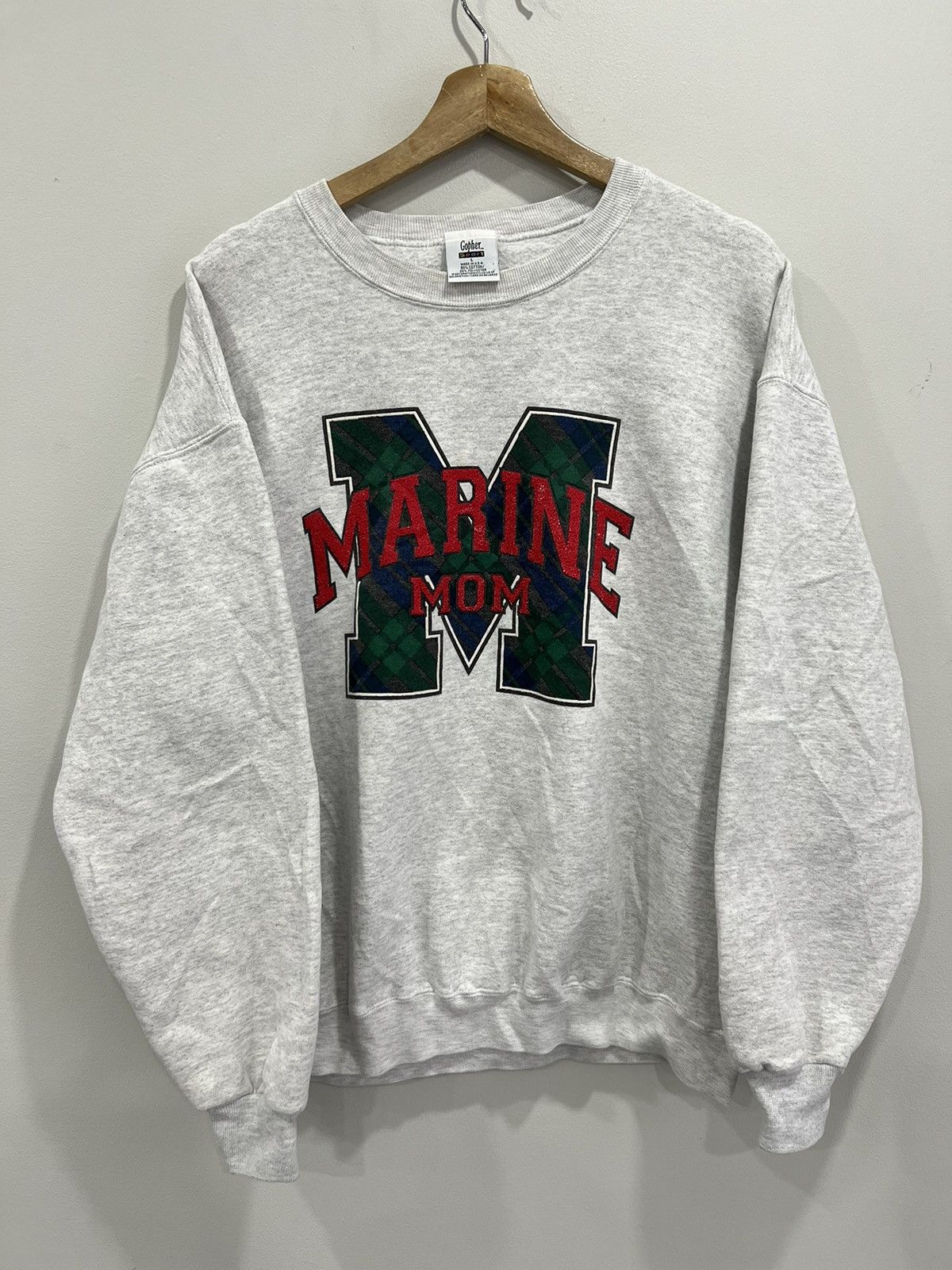 Vintage Vintage Marine Corps Mom Sweater Sweatshirt crewneck Size US L / EU 52-54 / 3 - 1 Thumbnail