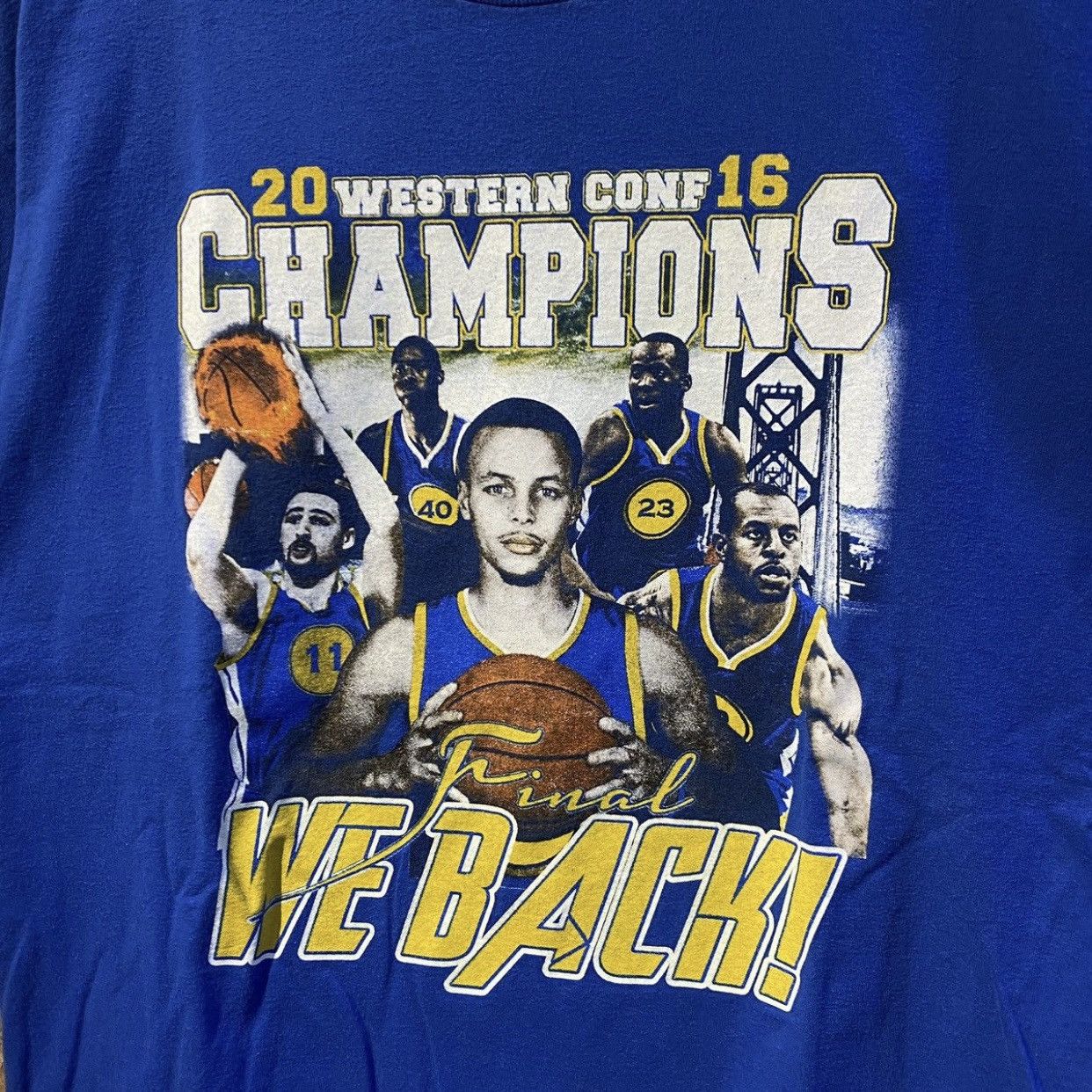 NBA × Rap Tees × Vintage Vintage NBA RAPTEE GOLDEN STATE WARRIORS 2016 Champions Size US XL / EU 56 / 4 - 3 Thumbnail