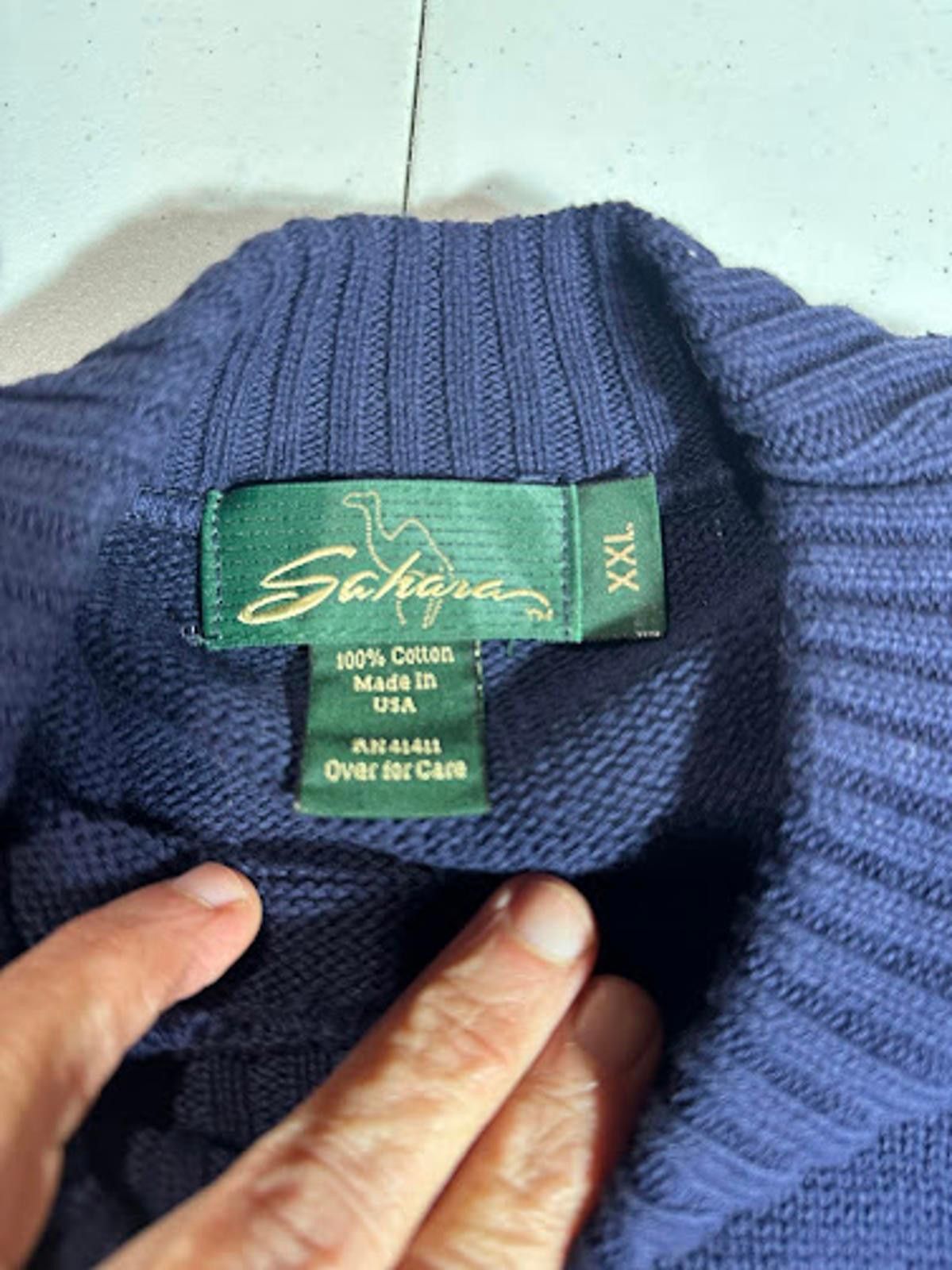 Sahara Club Vintage USA Navy Midshipmen Football Knit Sweater XXL Size US XXL / EU 58 / 5 - 8 Thumbnail