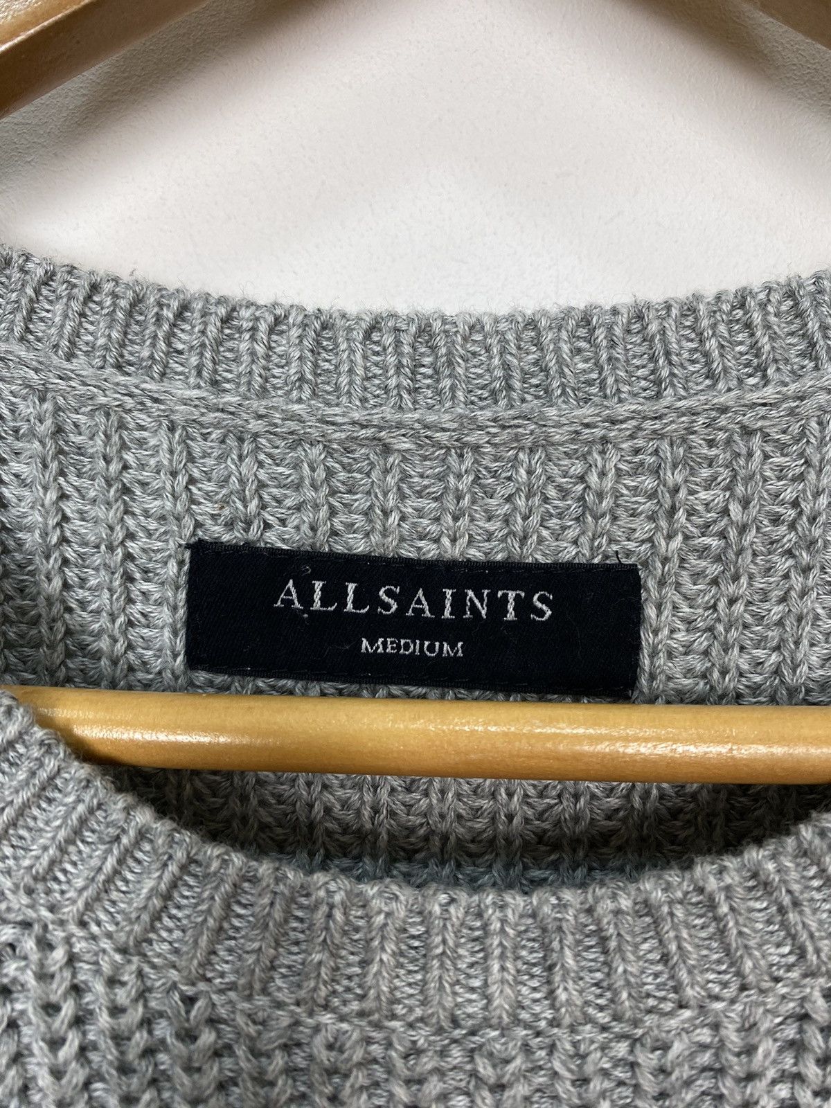 Allsaints Allsaints Grey Cotton Garr Crew Jumper Sweater Men’s Size M Size US M / EU 48-50 / 2 - 3 Thumbnail