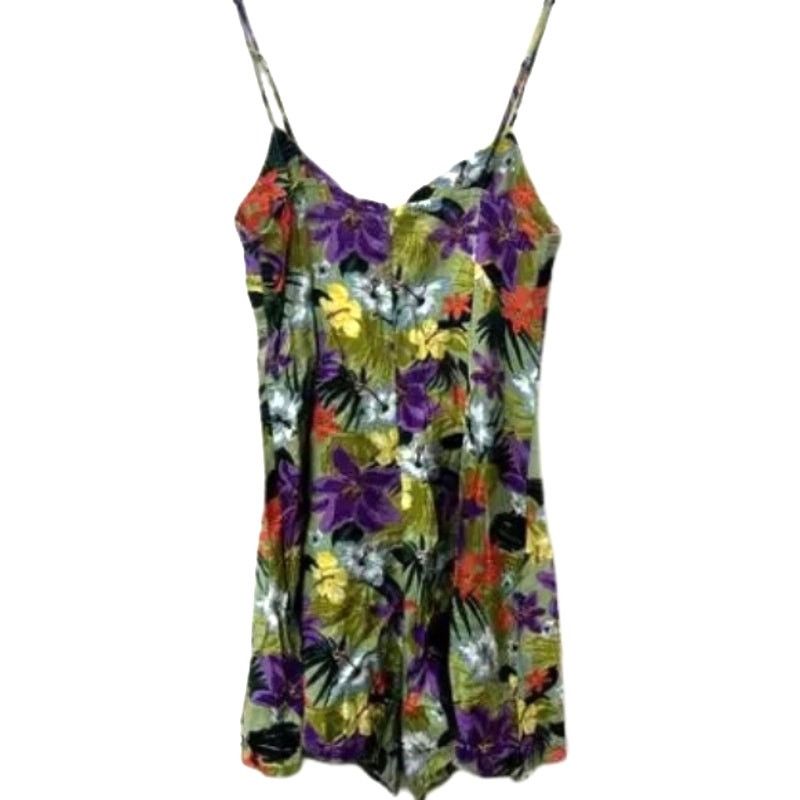 Other Lush Romper Tropical Floral Twist Front Sleeveless Multi S Size 27" / US 4 / IT 40 - 5 Thumbnail