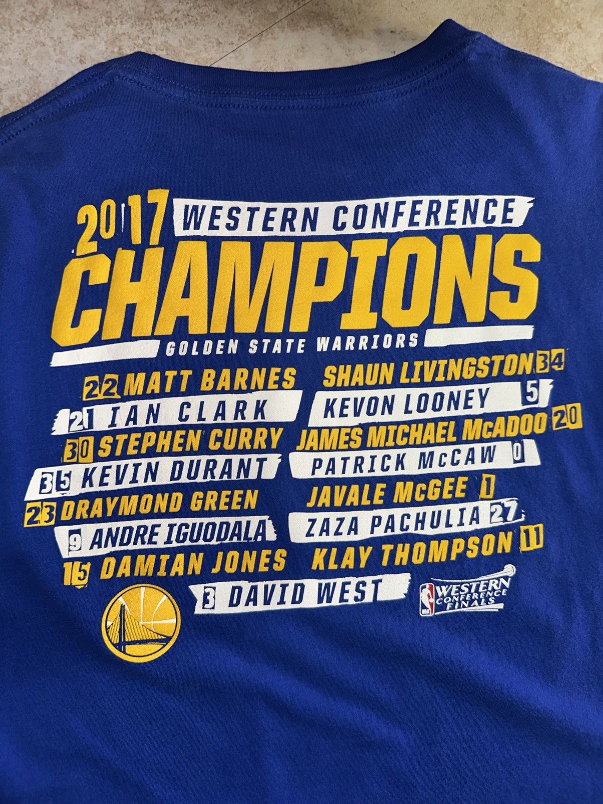 Vintage 2017 Golden State Championship tee Size US L / EU 52-54 / 3 - 4 Thumbnail
