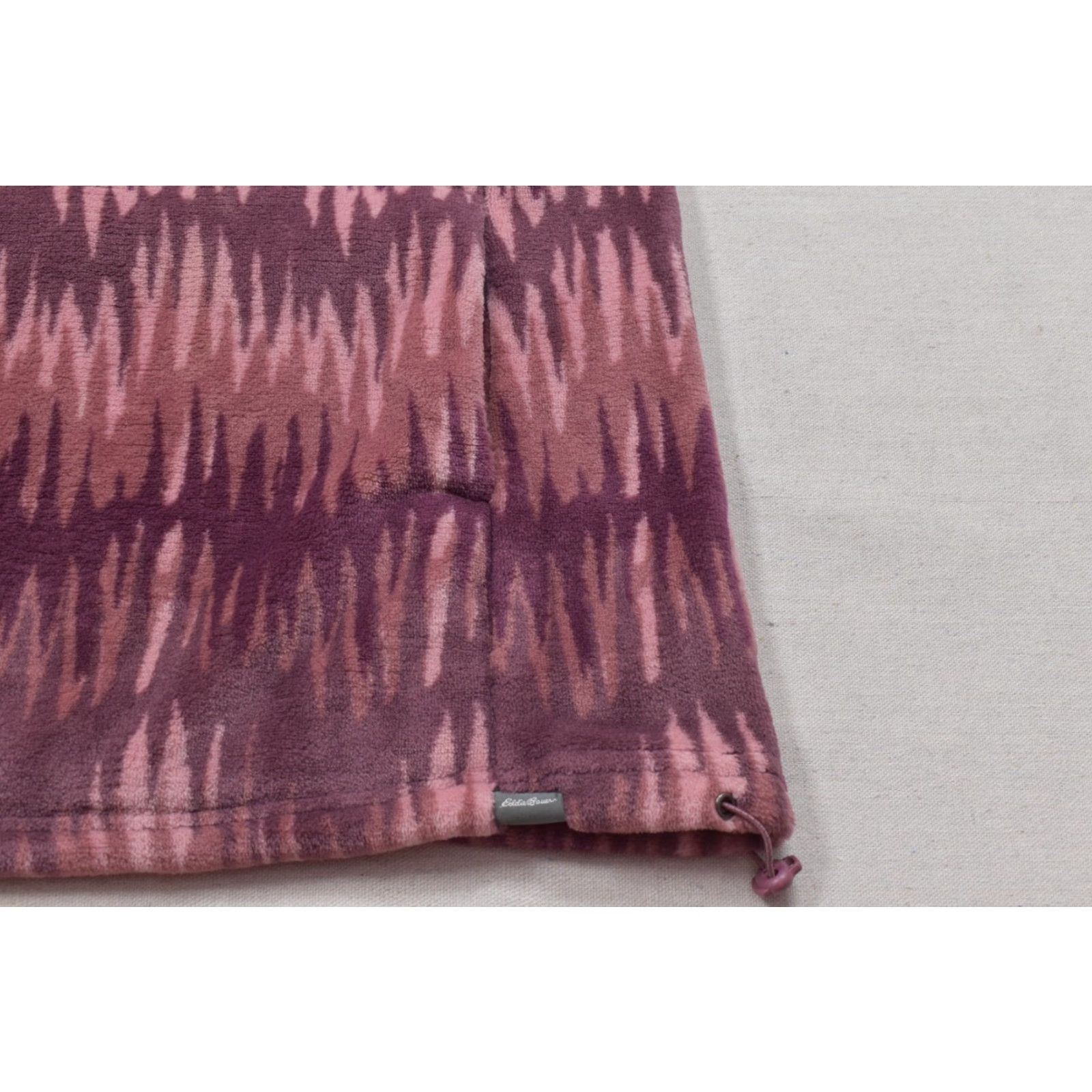 Eddie Bauer Eddie Bauer Womens XL Fleece Pullover Sweater Pink Purple Ikat 1/4 Zip Soft Size XL / US 12-14 / IT 48-50 - 5 Thumbnail