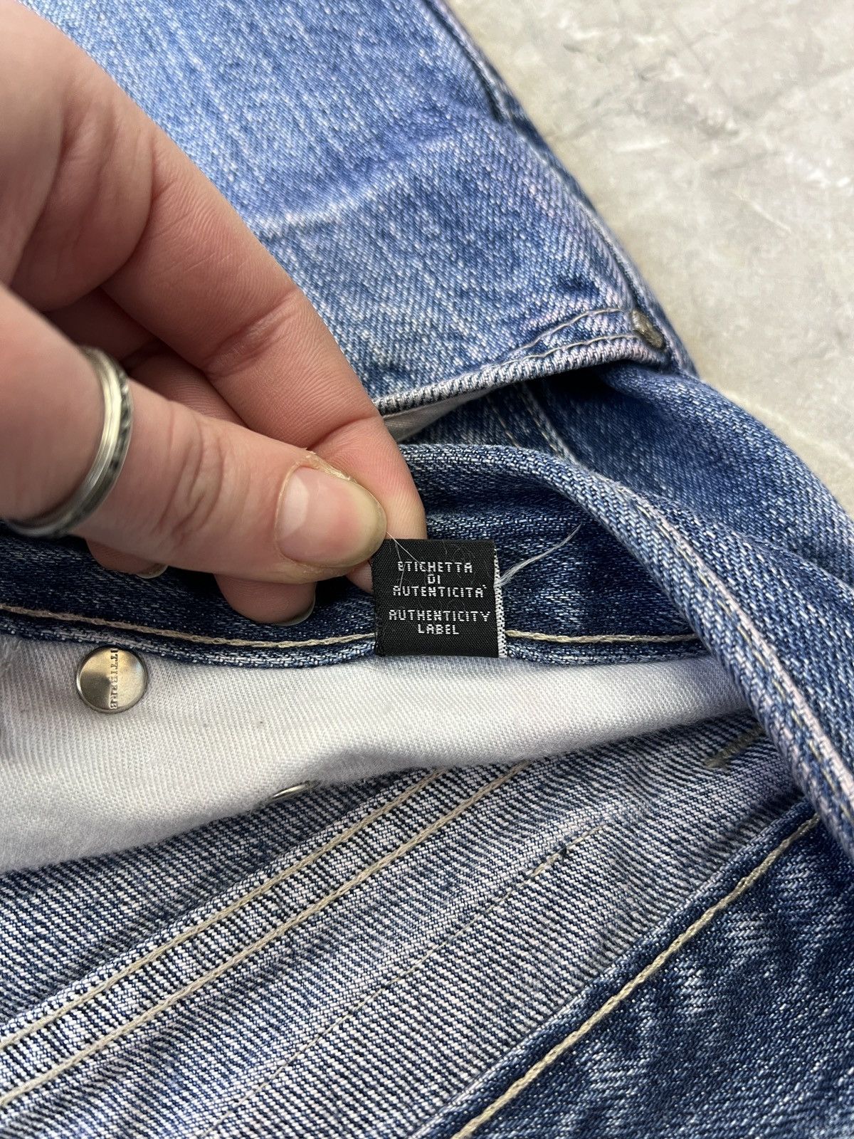 Versace Versace retro denim distressed y2k pants jeans Size US 34 / EU 50 - 12 Thumbnail