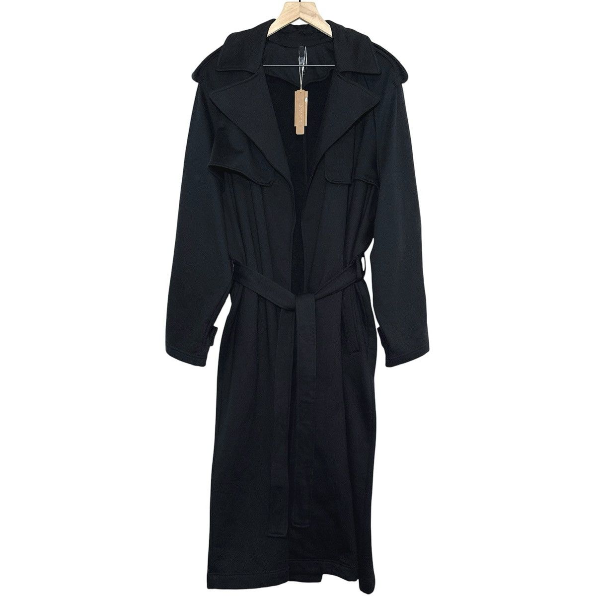 SKIMS SKIMS Boyfriend Fleece Oversized Trench Coat in Onyx Size S / US 4 / IT 40 - 1 Thumbnail