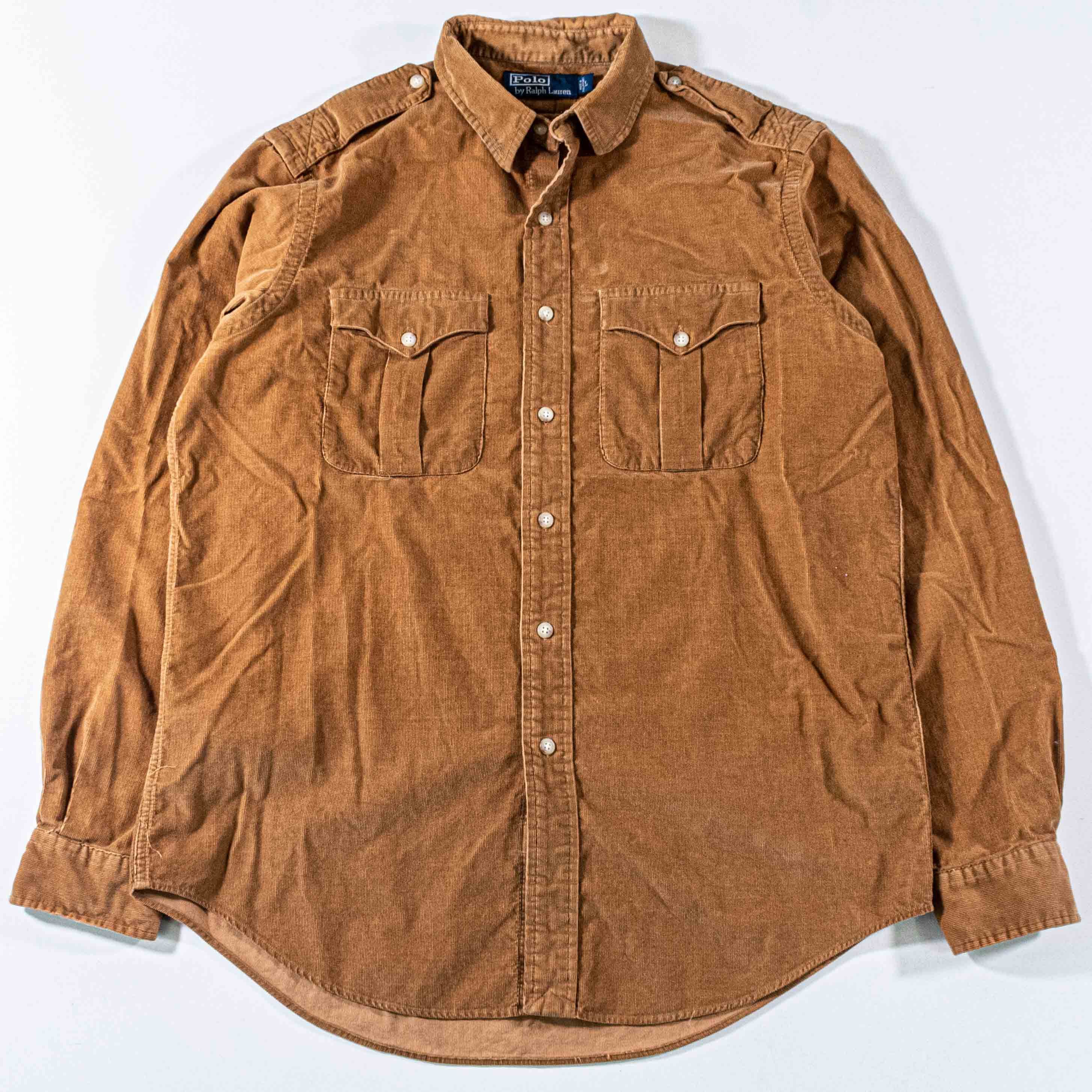 Polo Ralph Lauren Polo Ralph Lauren Corduroy Utility Field Shirt Y2K Work Size US L / EU 52-54 / 3 - 1 Thumbnail