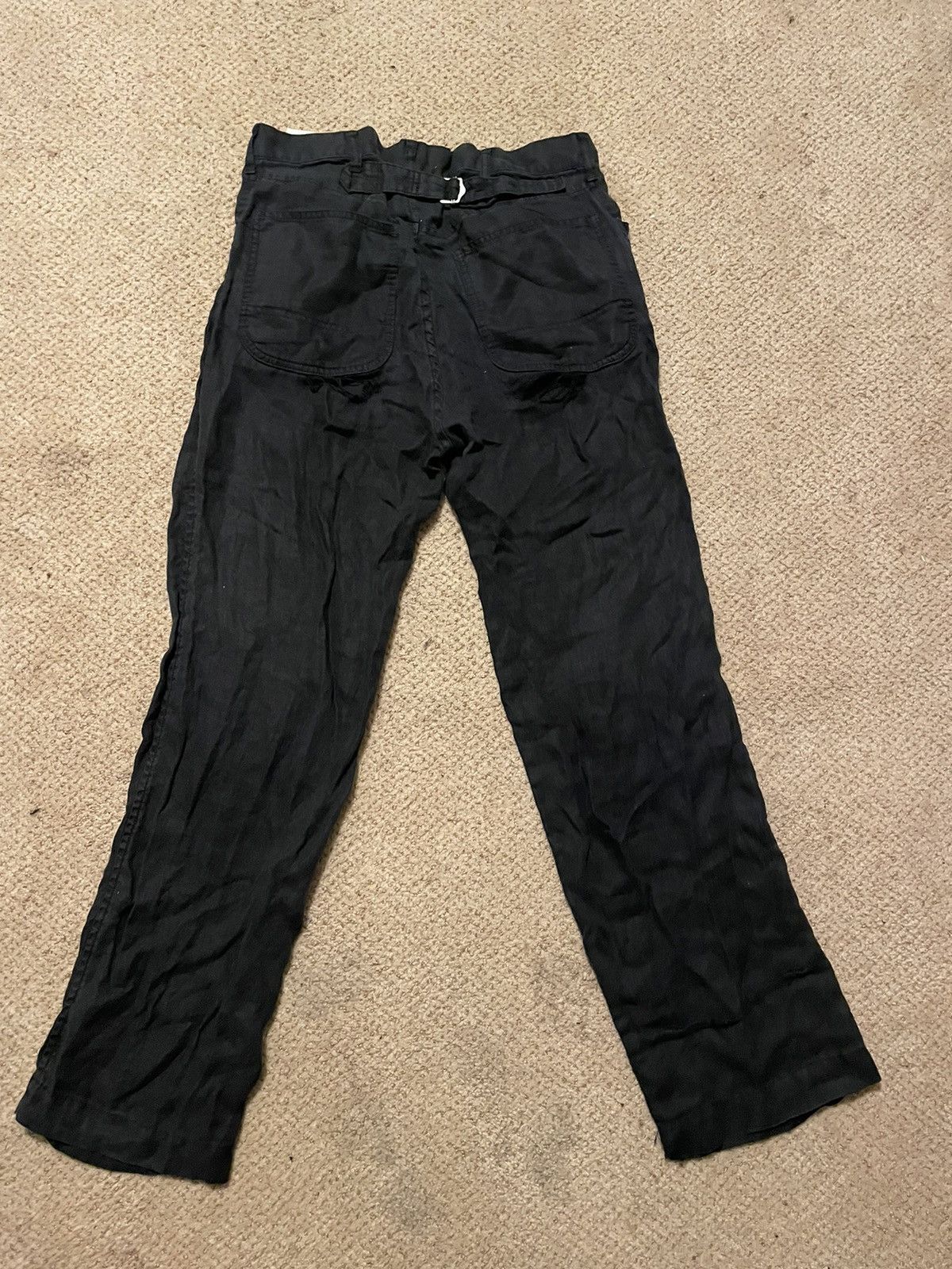 Comme des Garcons Homme AD 2009 Buckle-back Linen pants Size US 30 / EU 46 - 2 Thumbnail