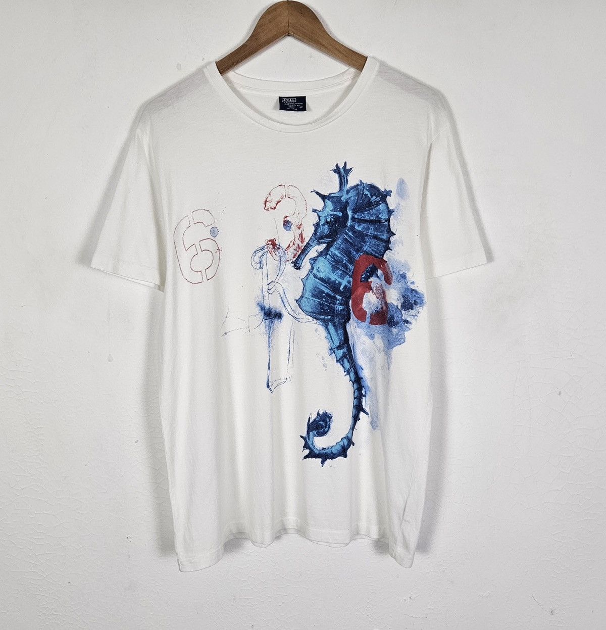 Polo Ralph Lauren Vintage Polo Ralph Lauren RL seahorses tee shirt Size US L / EU 52-54 / 3 - 2 Thumbnail